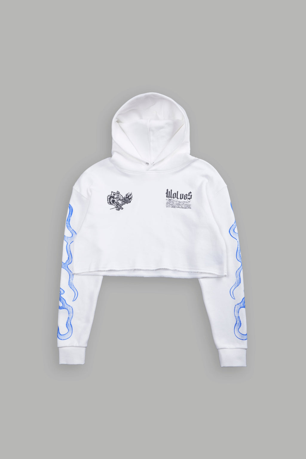 Infernal Bloom "Pierce" (Cropped) Hoodie in Cream — imagem 6
