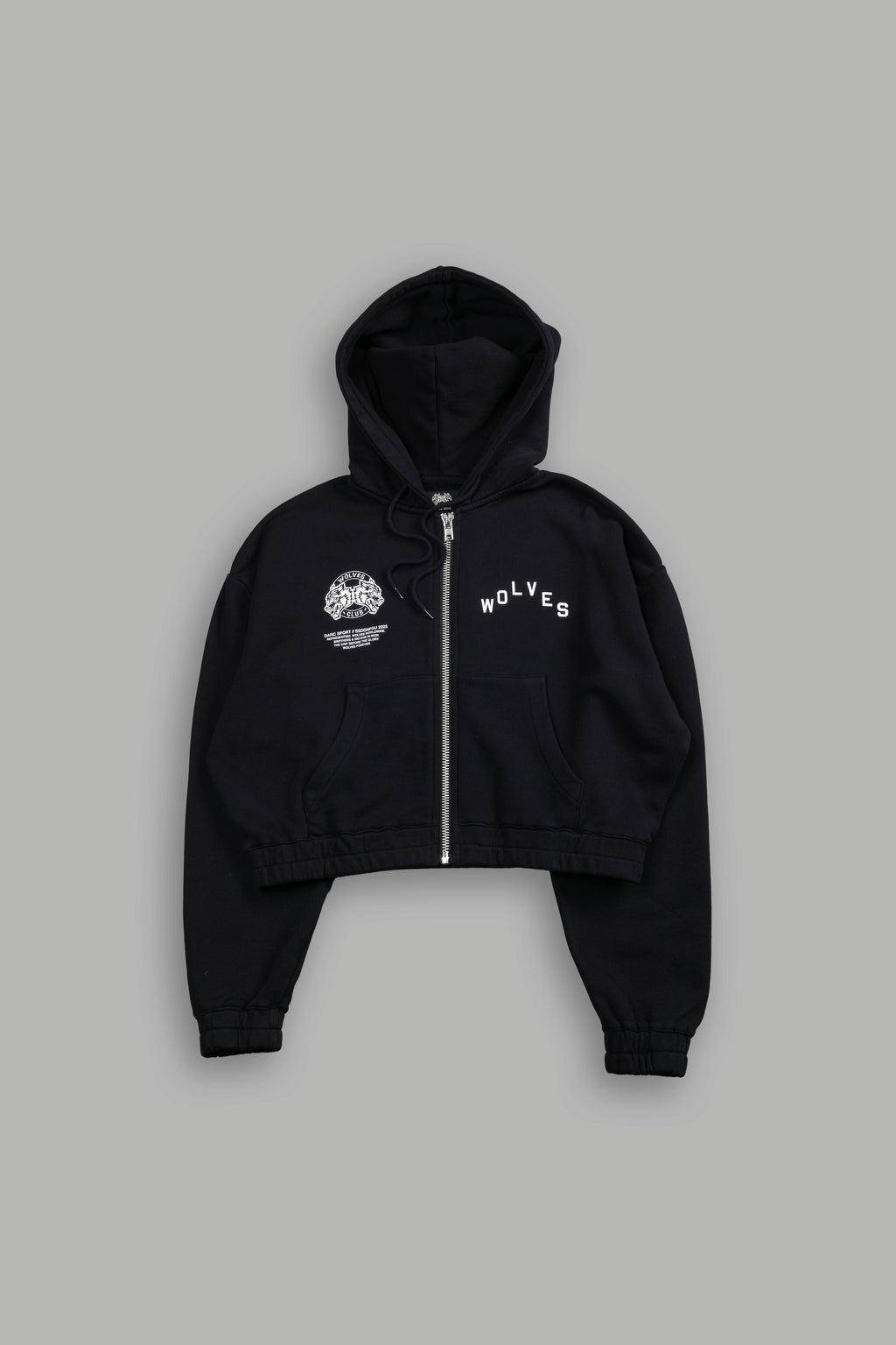 Pyramid V2 "Chambers" (Cropped) Zip Hoodie in Black — imagem 2