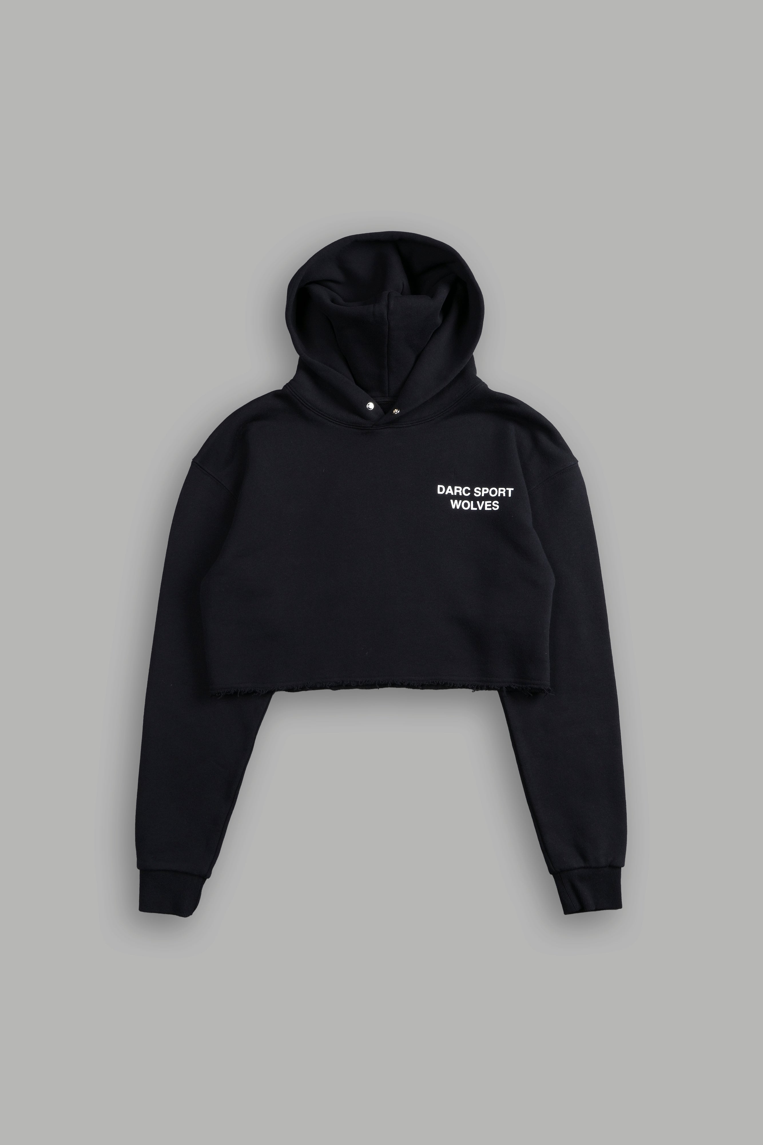 Darc Sport Wolves "Pierce" (Cropped) Hoodie in Black — imagem 3