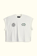 OHANA ENERGY "GRUNGE" CUT OFF TEE IN CREAM