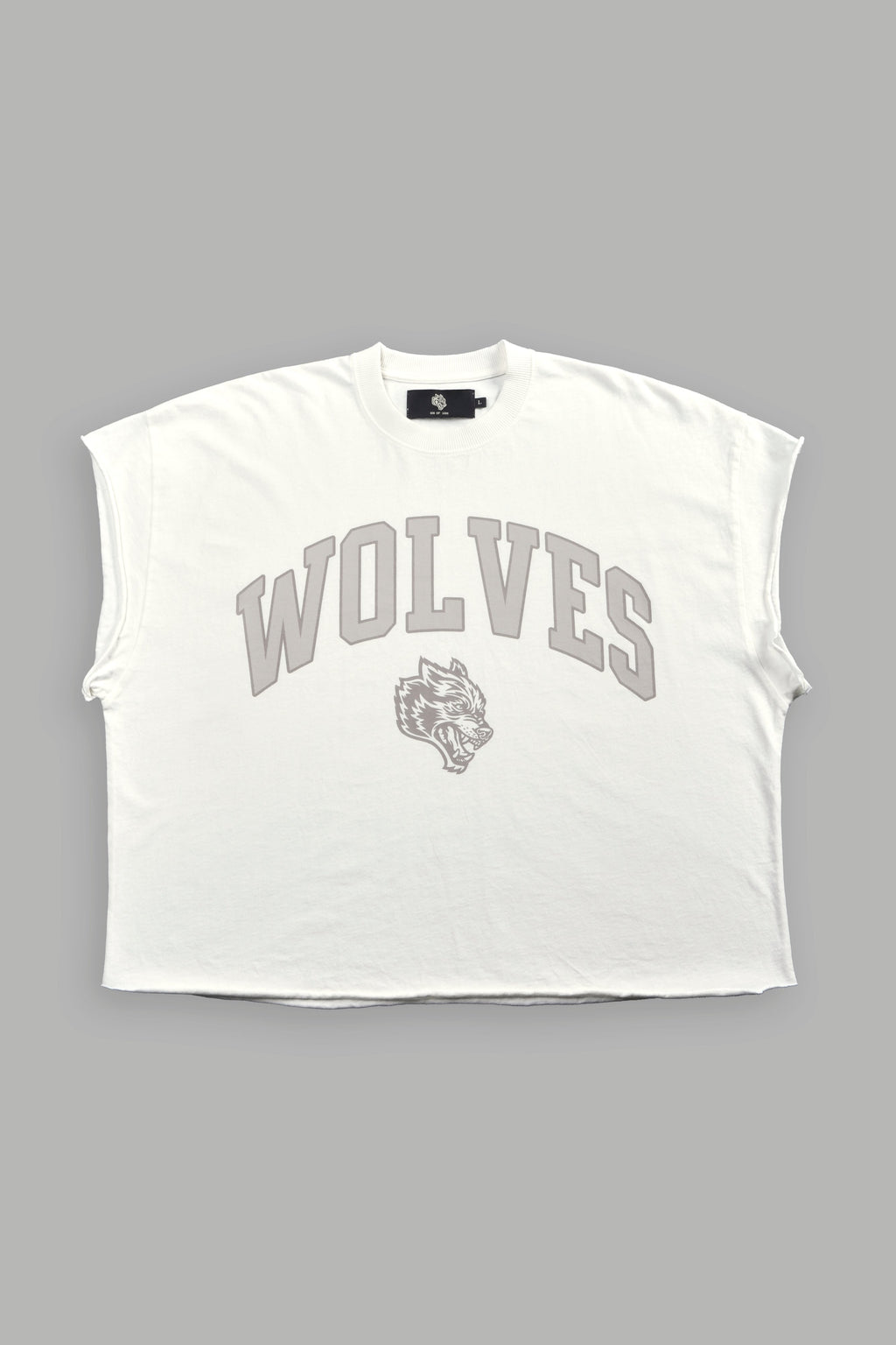 Loyalty Frvr Grunge Cut-Off Tee in Cream — imagem 1