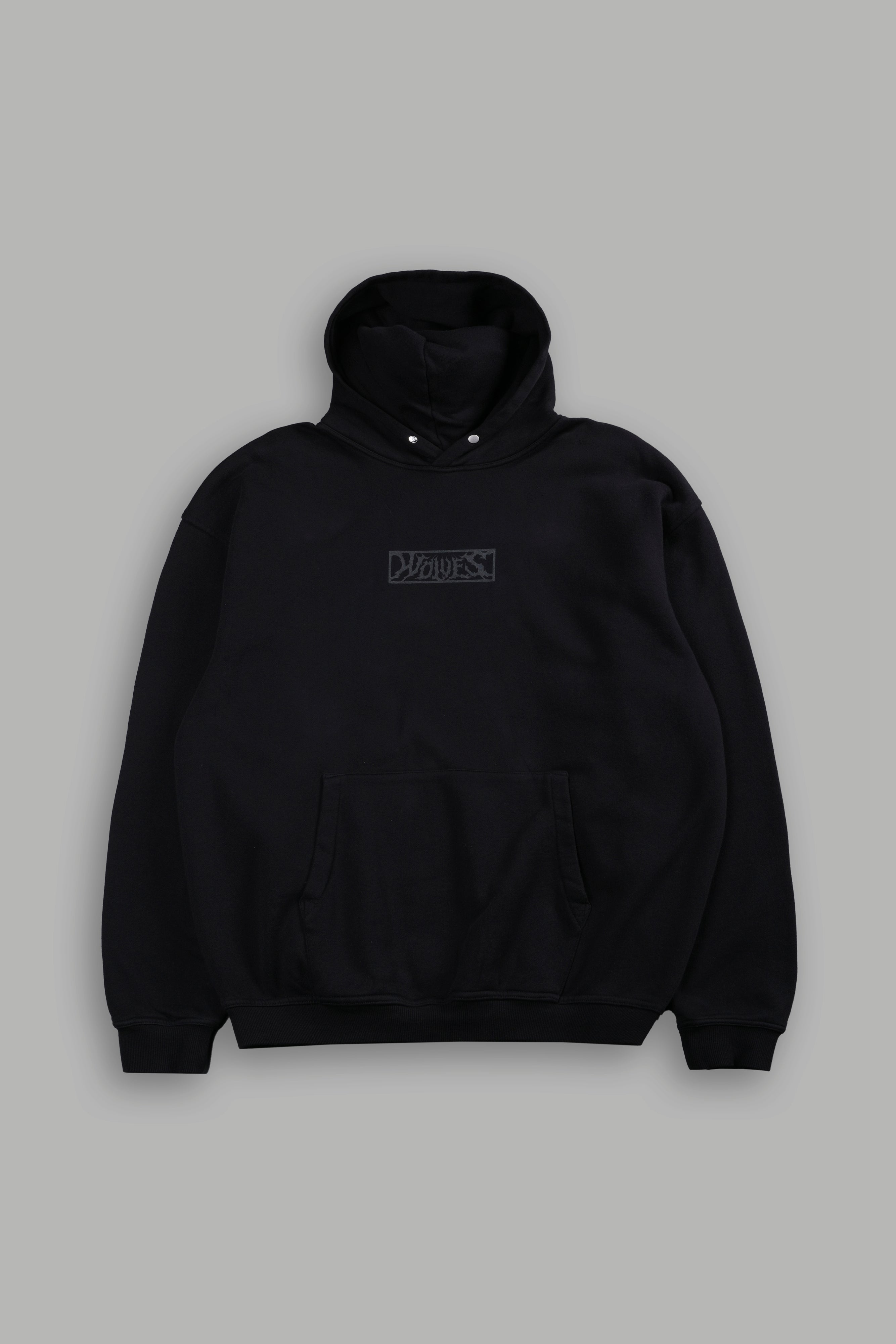 Punisher "Box Cut" Pierce Hoodie in Black