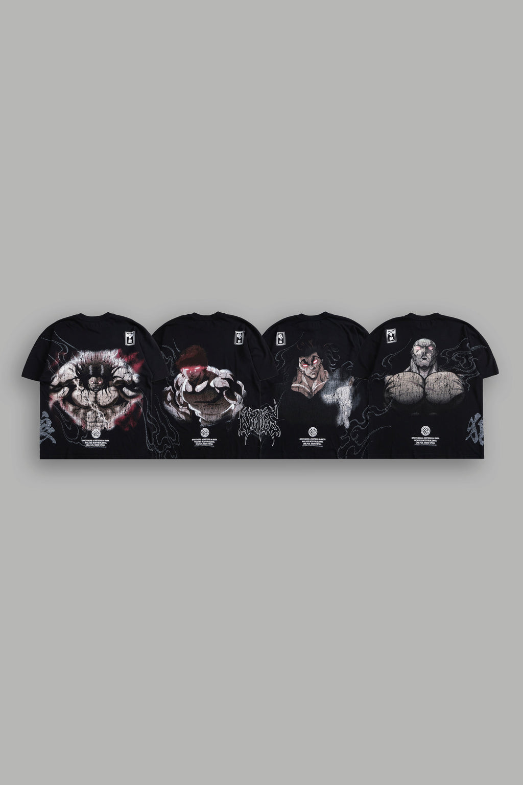 Baki Son of Ogre "Side-By-Side" Tee Box Set in Black — imagem 1