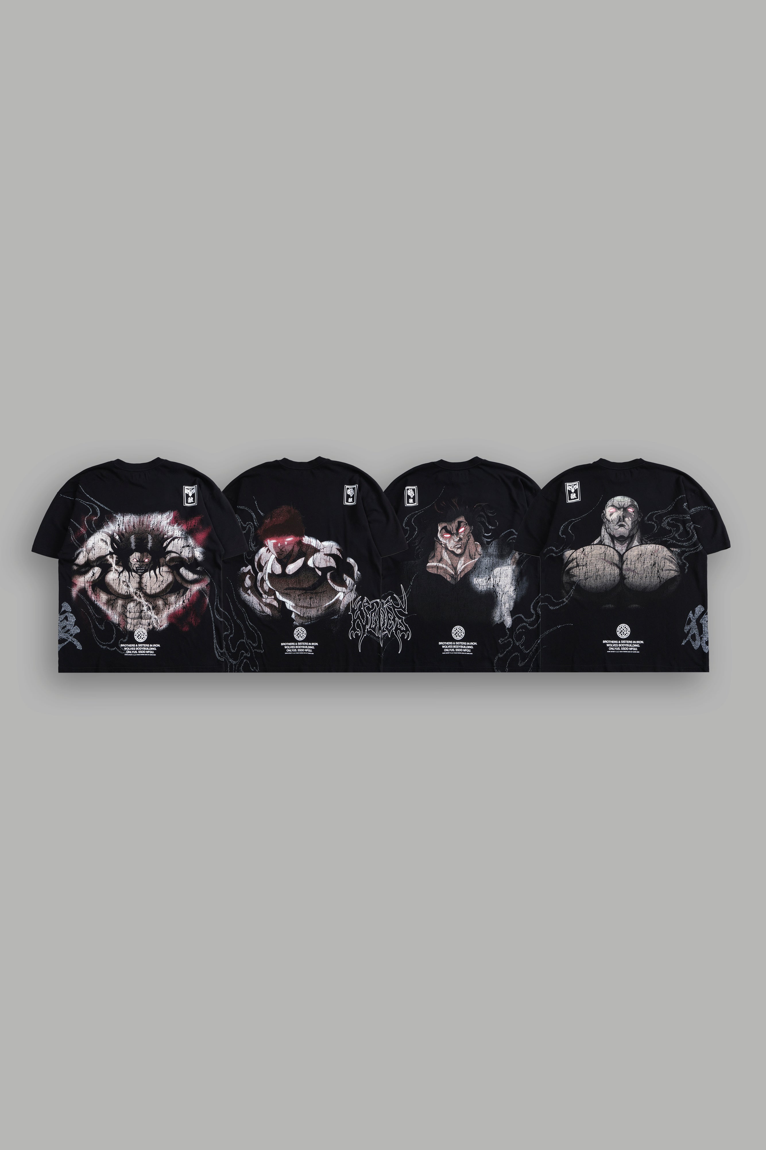 Baki Son of Ogre "Side-By-Side" Tee Box Set in Black — imagem 1