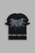 Drip Hesh "Premium" Oversized Tee in Black/White — imagem 1