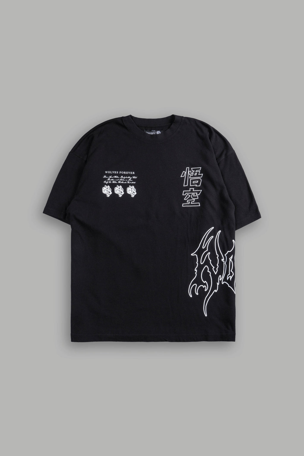 Goku "Premium" Oversized Tee in Black — imagem 3