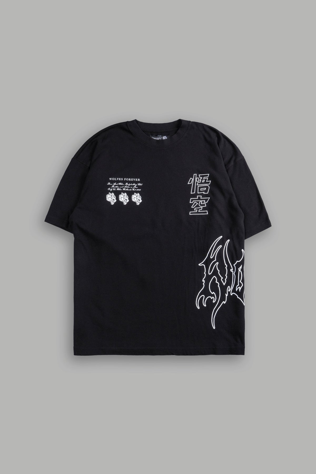 Goku "Premium" Oversized Tee in Black — imagem 3