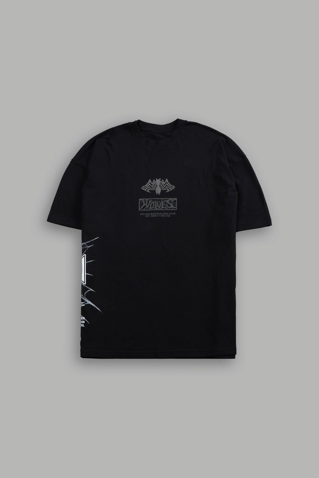 Venomous Side-By-Side Series Premium Oversized Tee in Black