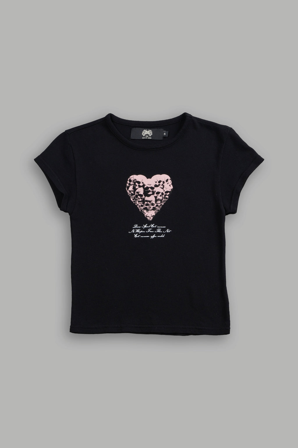 Memento Amore "Baby" Tee in Black — imagem 3
