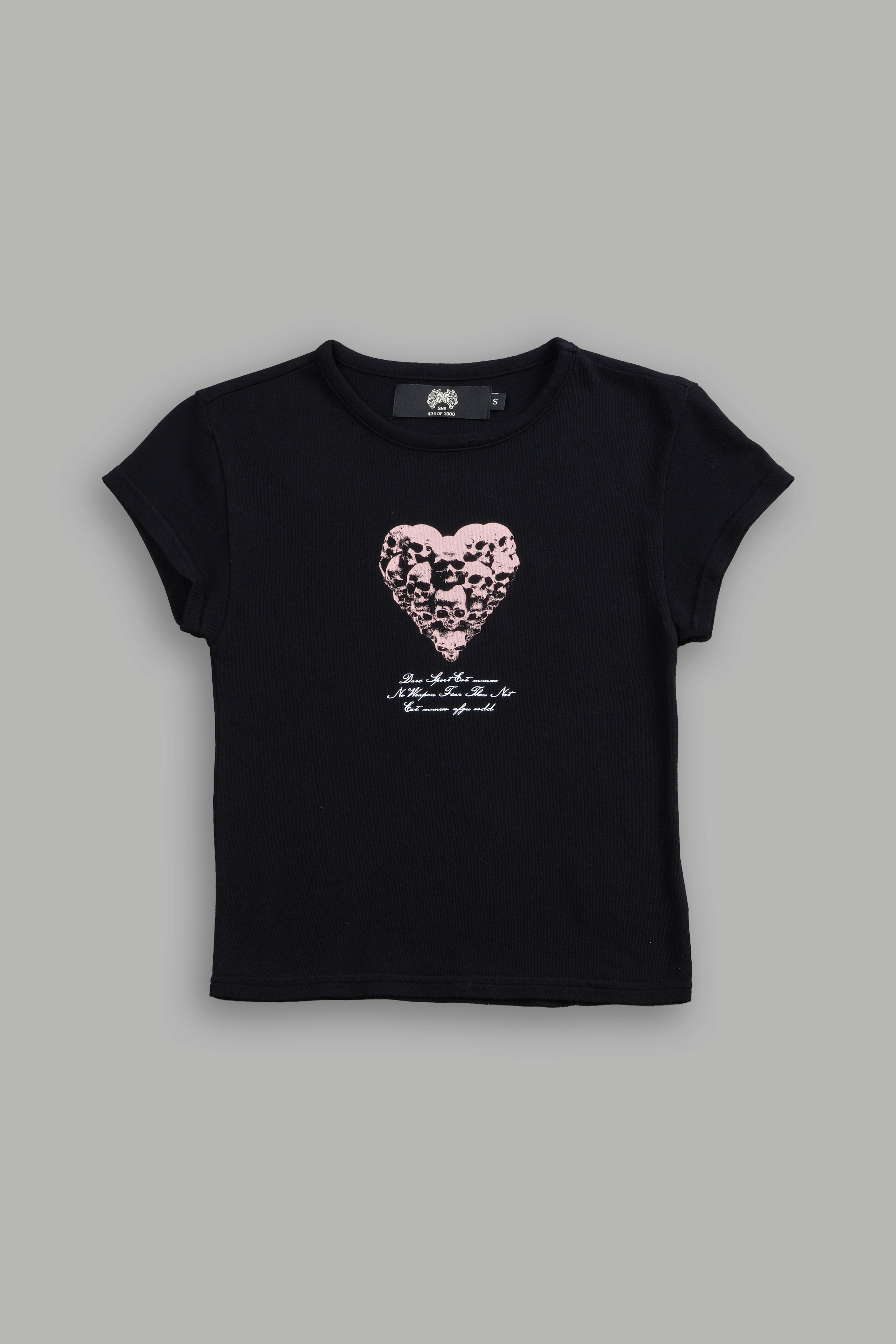 Memento Amore "Baby" Tee in Black — imagem 3