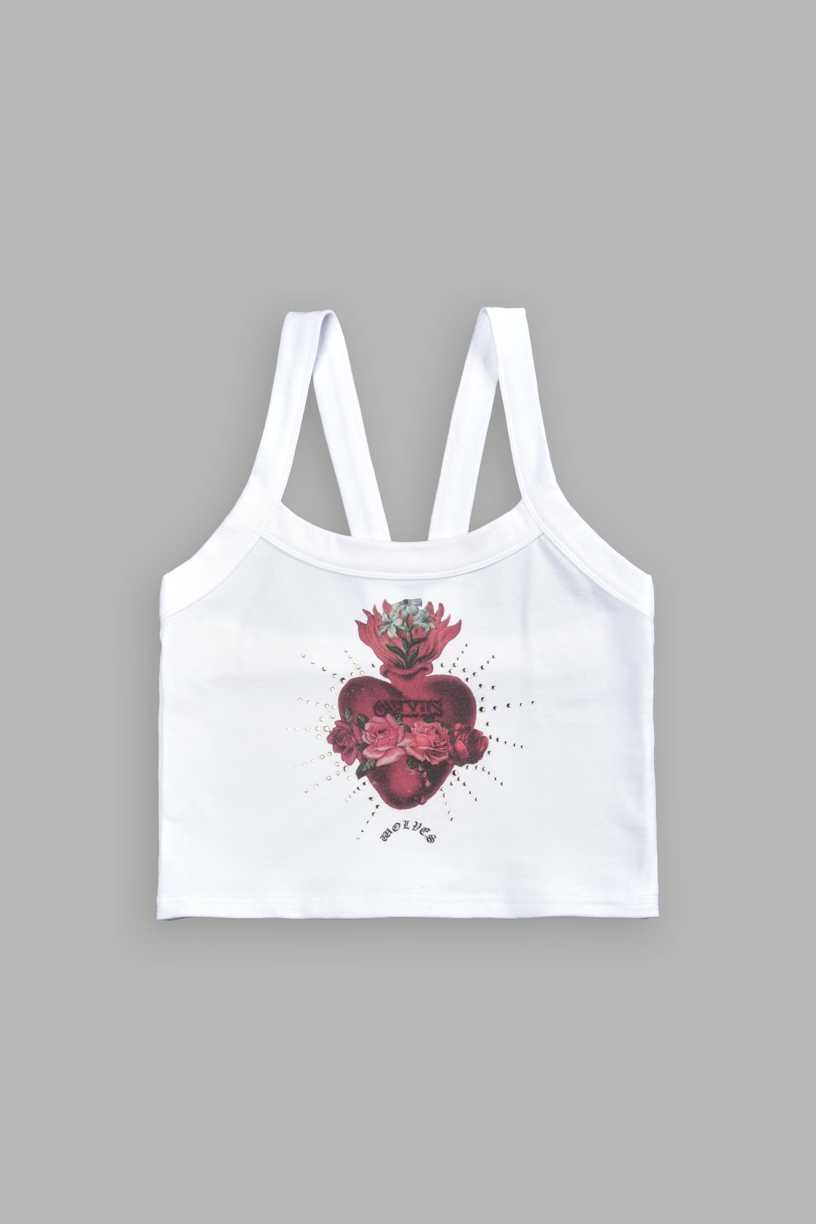 Heart Oath "Ella" Tank in White — imagem 6