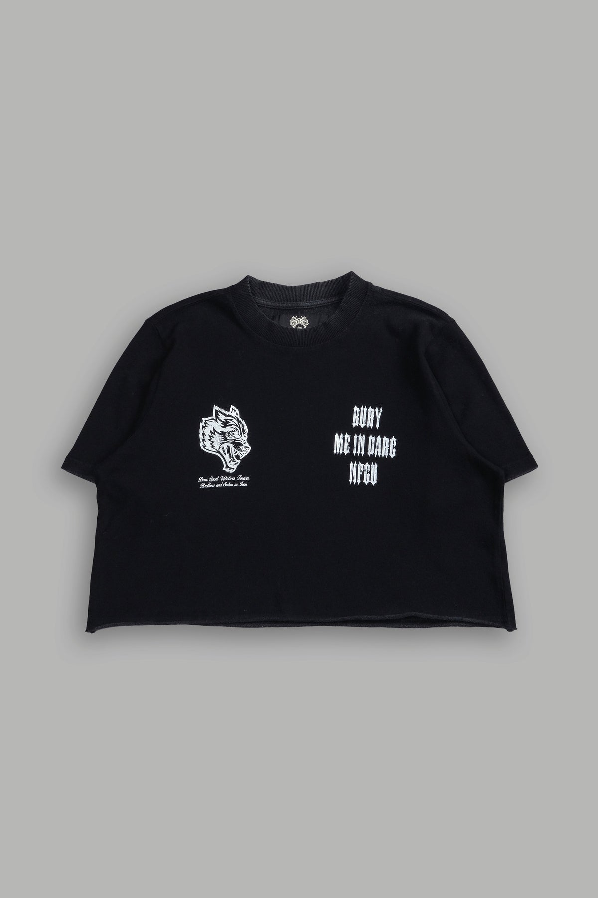 Bury Me In Darc NFGU "Premium" (Cropped) Tee in Black - imagem 3