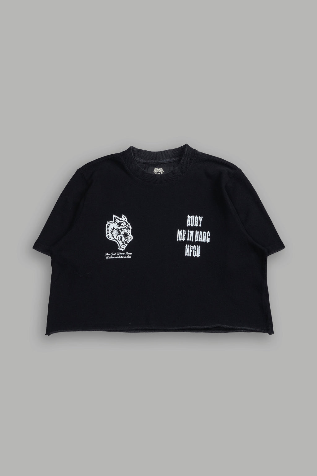 Bury Me In Darc NFGU "Premium" (Cropped) Tee in Black — imagem 3