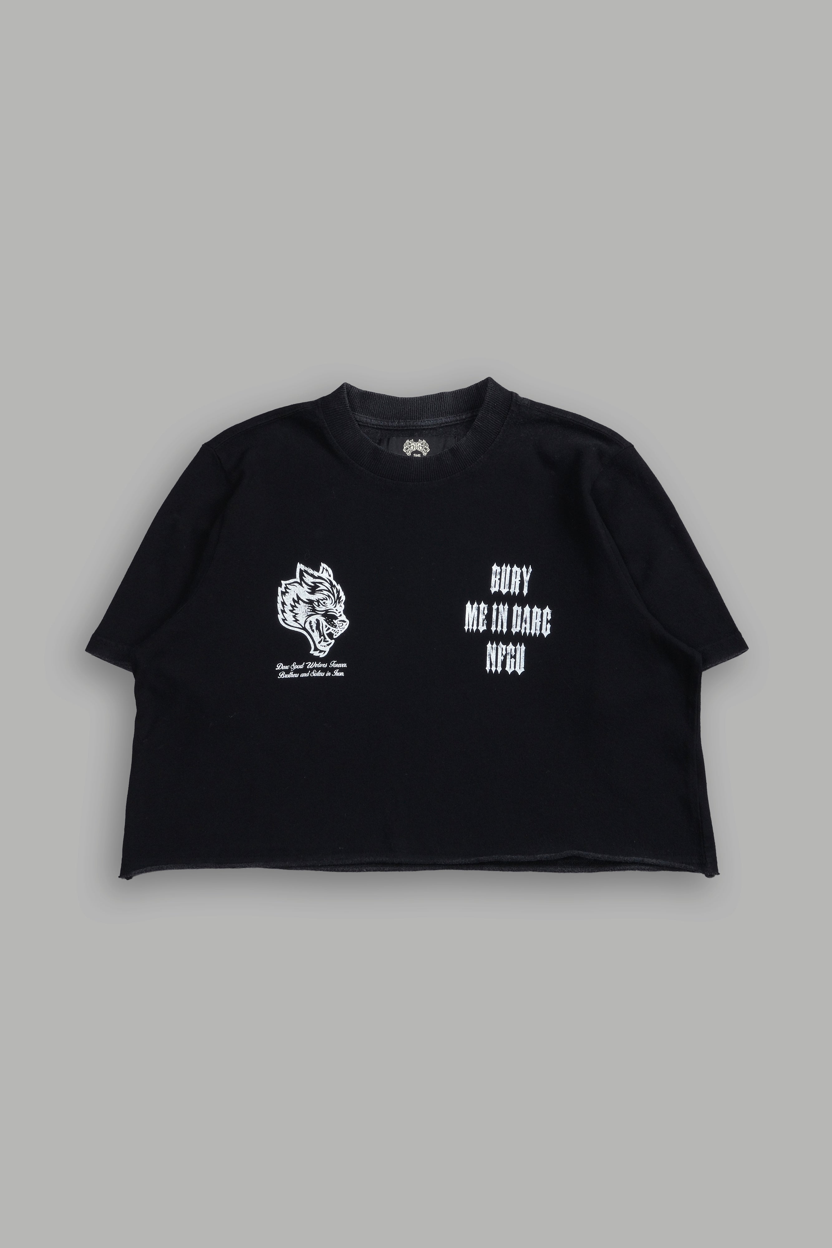 Bury Me In Darc NFGU "Premium" (Cropped) Tee in Black — imagem 3