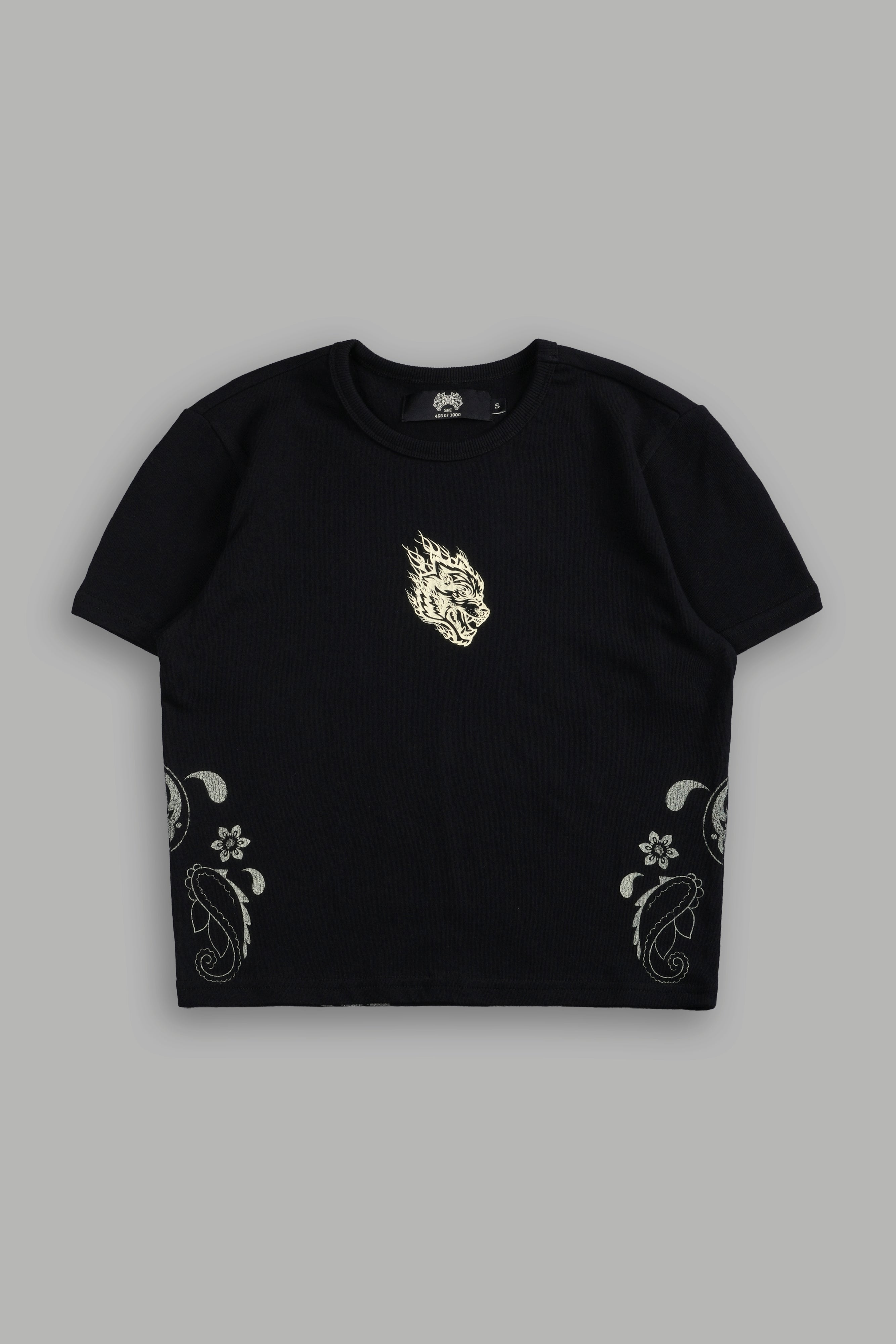 Faded Paisley "Timeless" Tee in Black — imagem 6