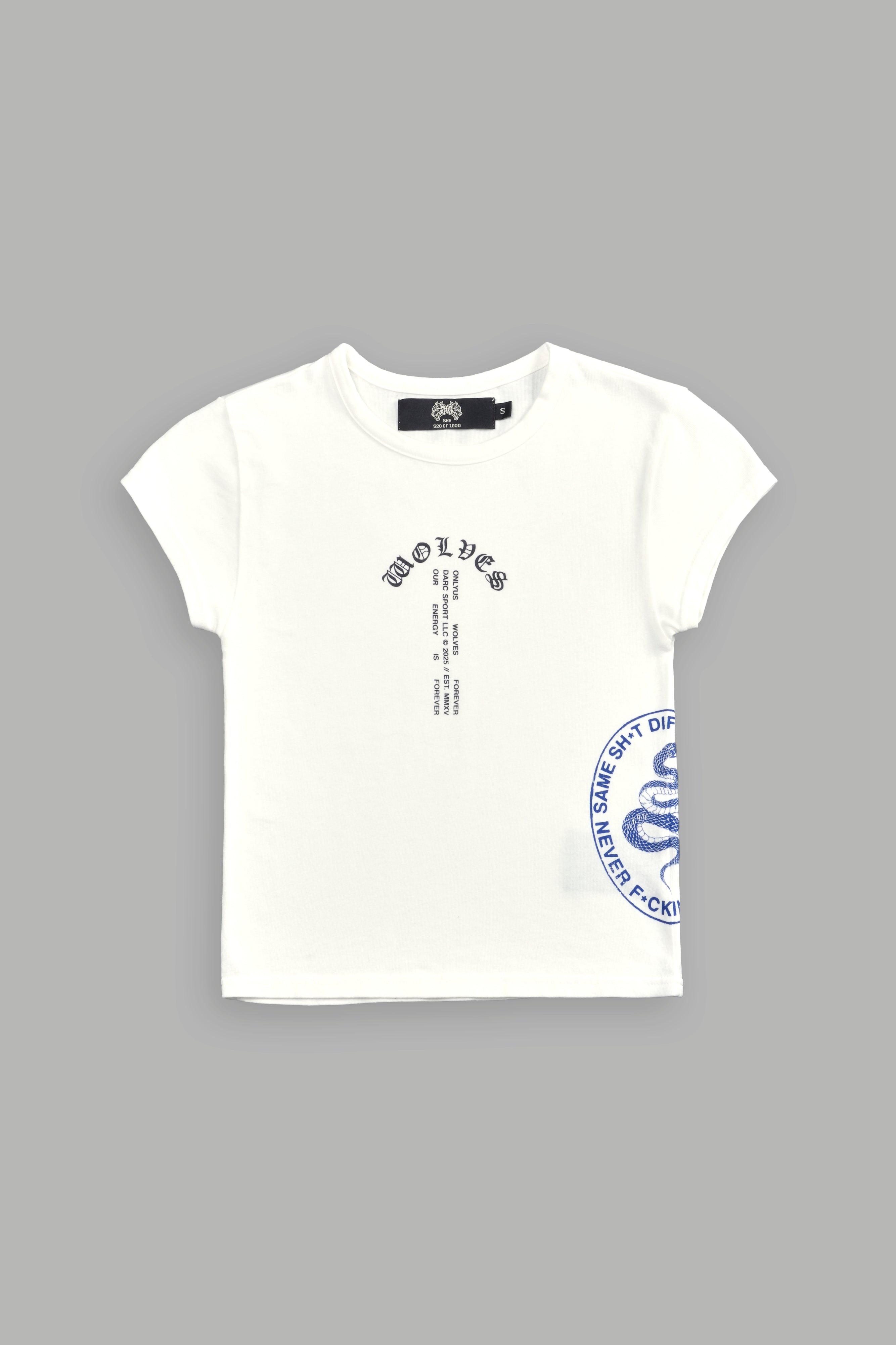 Wolves Club Forever "Baby" Tee in Cream — imagem 3