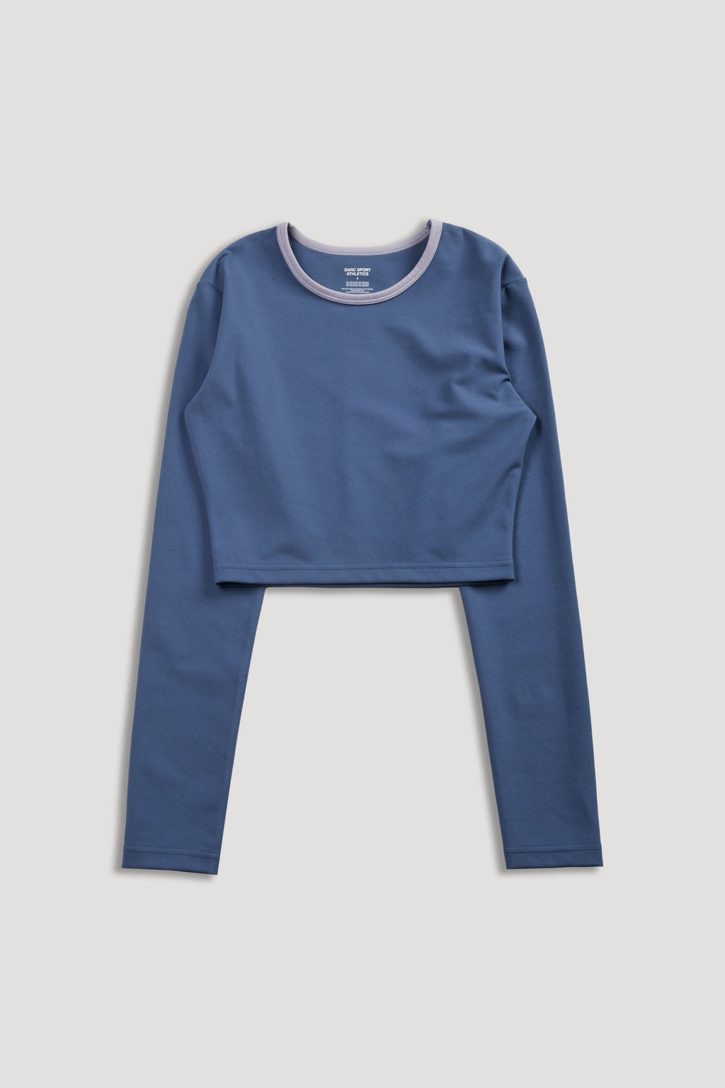 Wolf "Energy" LS Top in Washed Denim/Sport Gray — imagem 7
