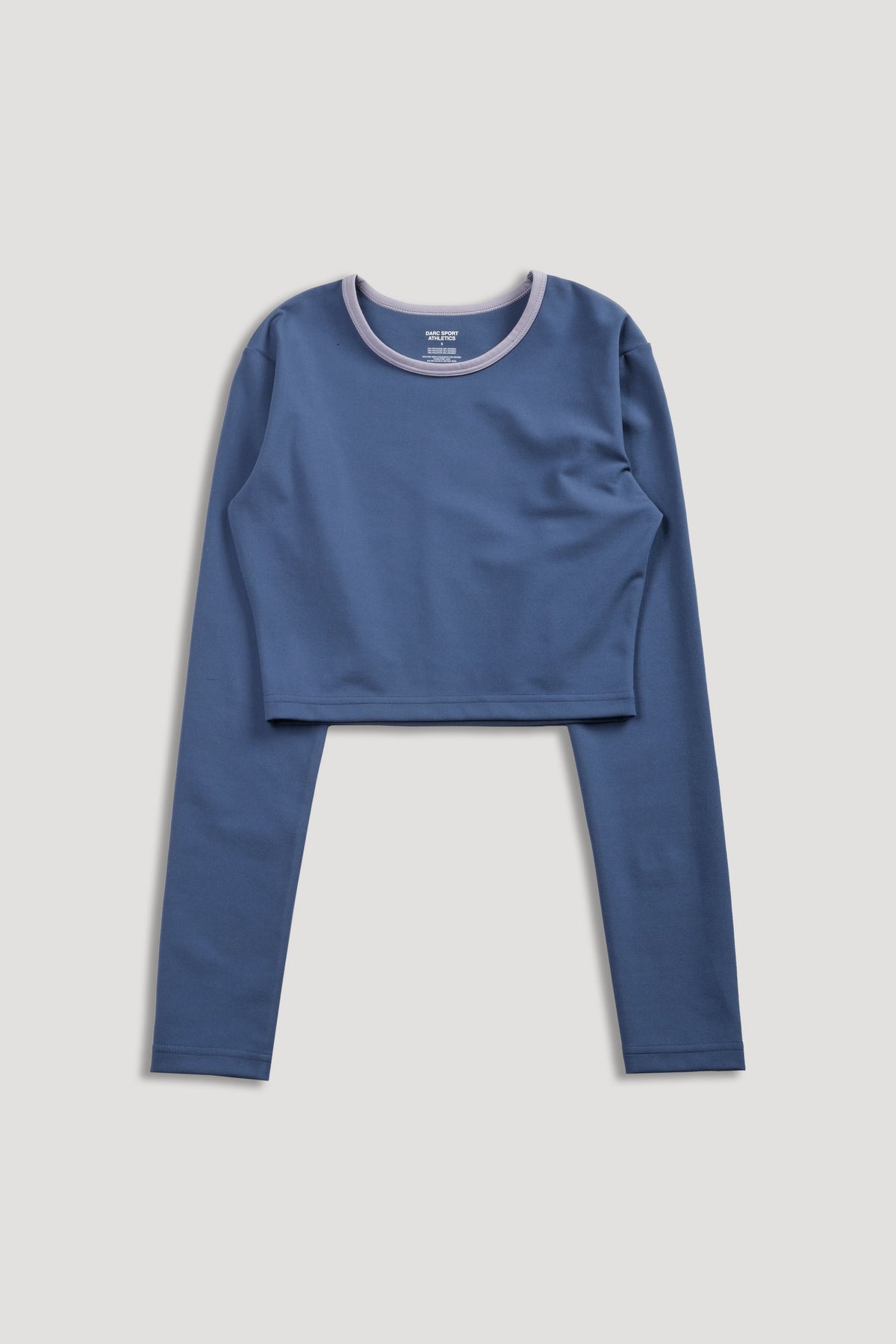 Wolf "Energy" LS Top in Washed Denim/Sport Gray — imagem 7