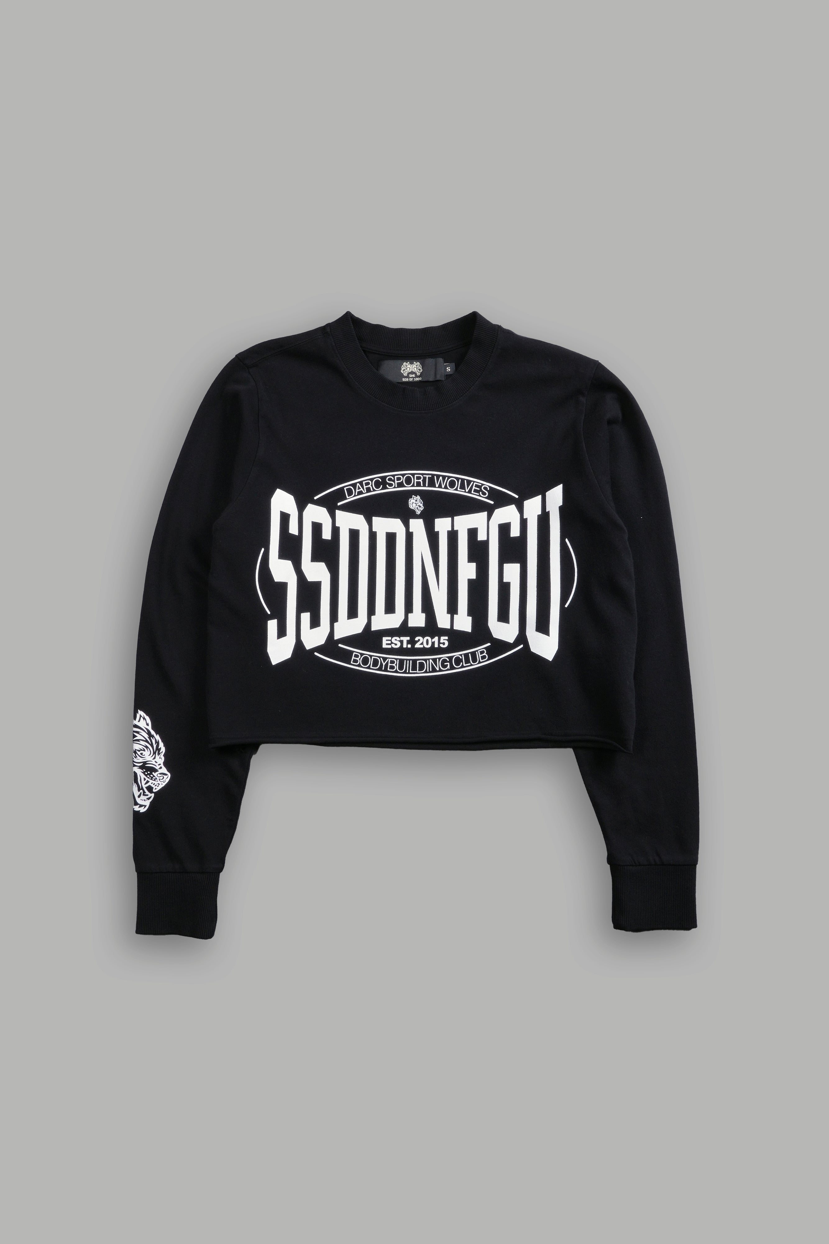 SSDDNFGU FRVR "Premium" Cropped L/S Tee in Black — imagem 4