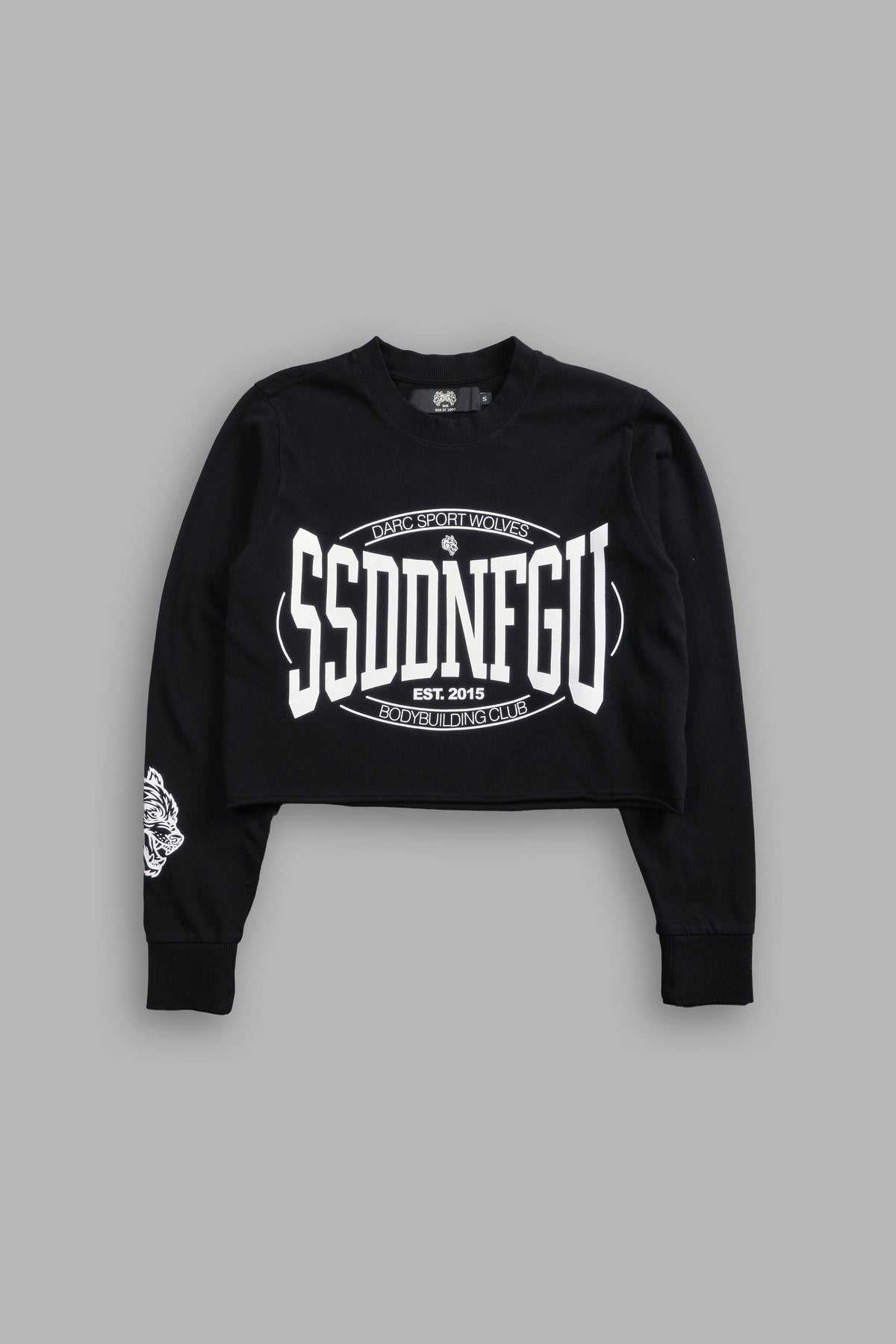 SSDDNFGU FRVR "Premium" Cropped L/S Tee in Black - imagem 4