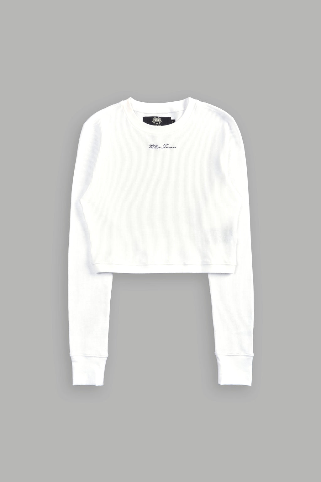 Conquer Cropped Thermal LS in White — imagem 3