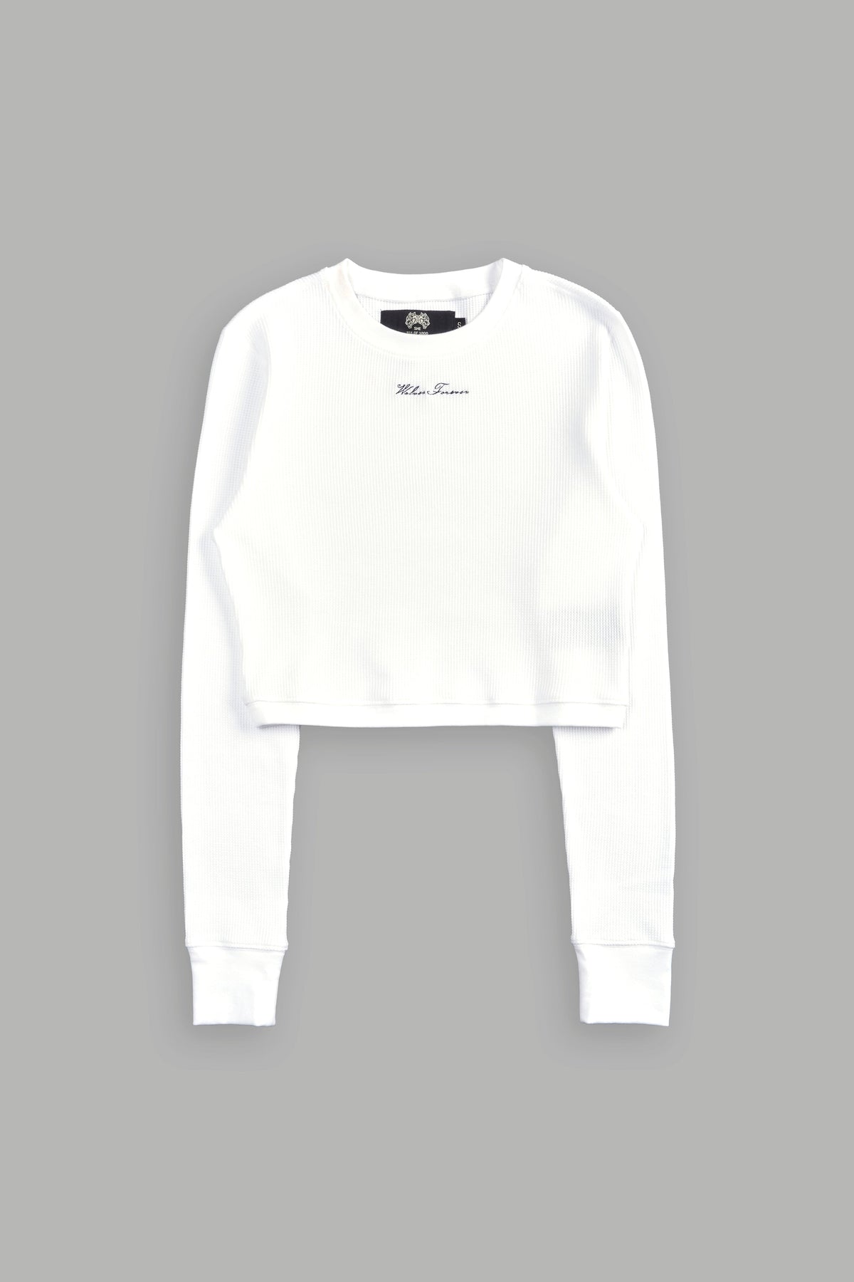 Conquer Cropped Thermal LS in White - imagem 3