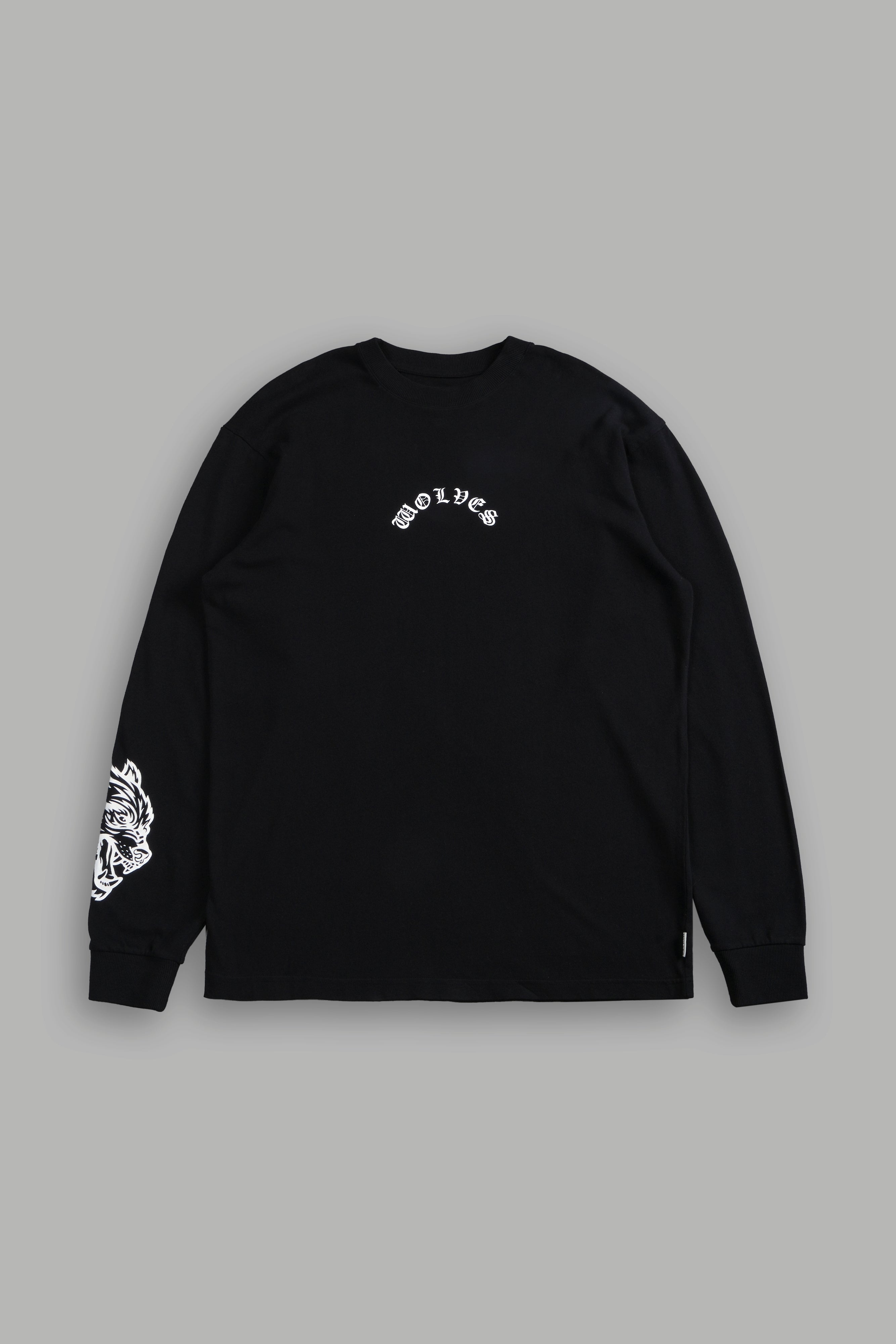 Wolf Chopper "Premium" L/S Tee in Black