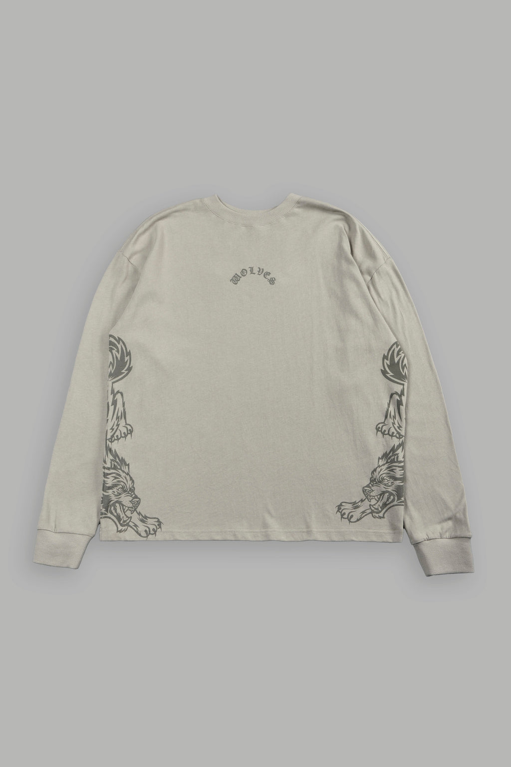She Wolf Pack Premium Ls Tee In Cactus Gray - imagem 6