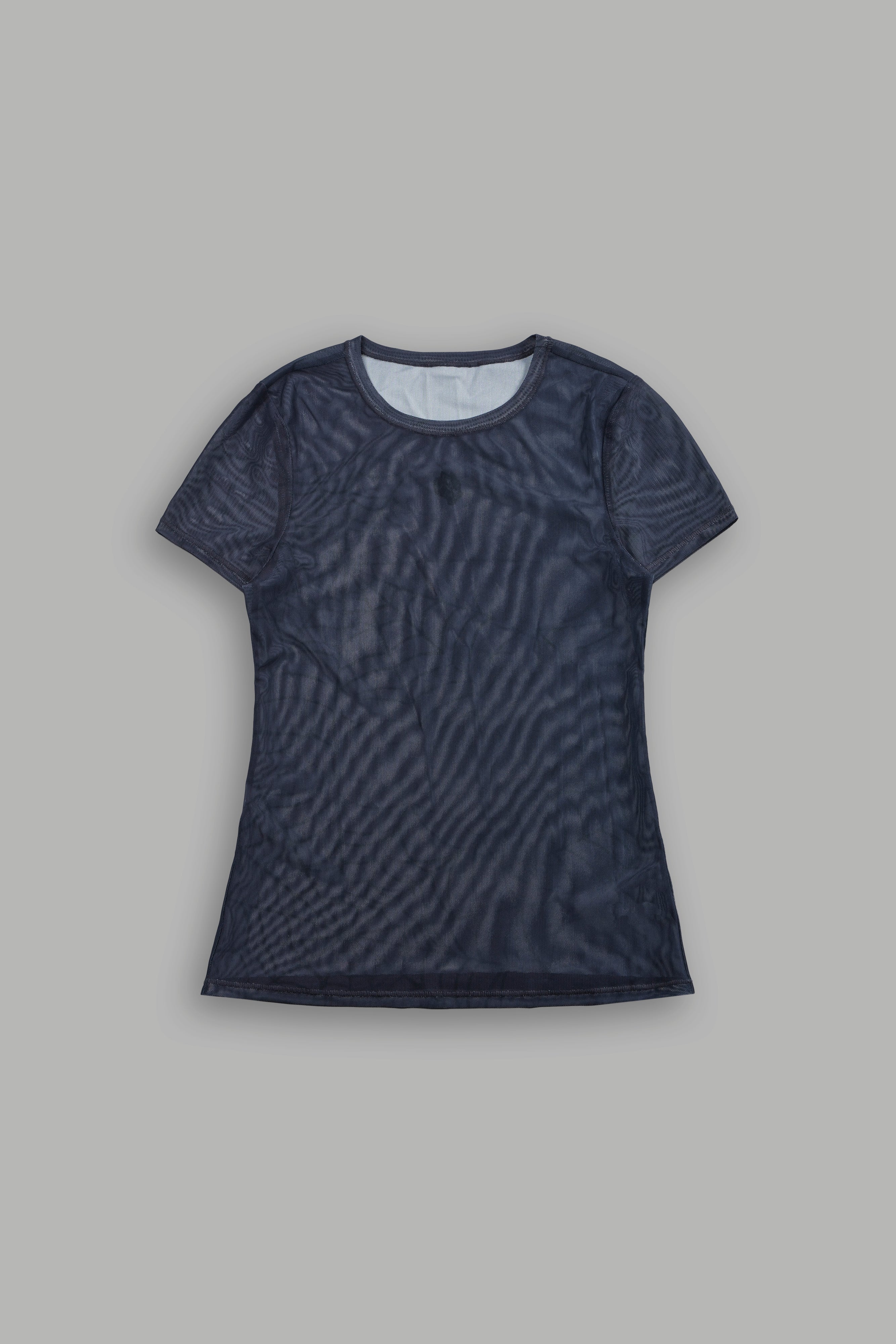 Nocturne Web Leah Mesh Ss Tee in Black