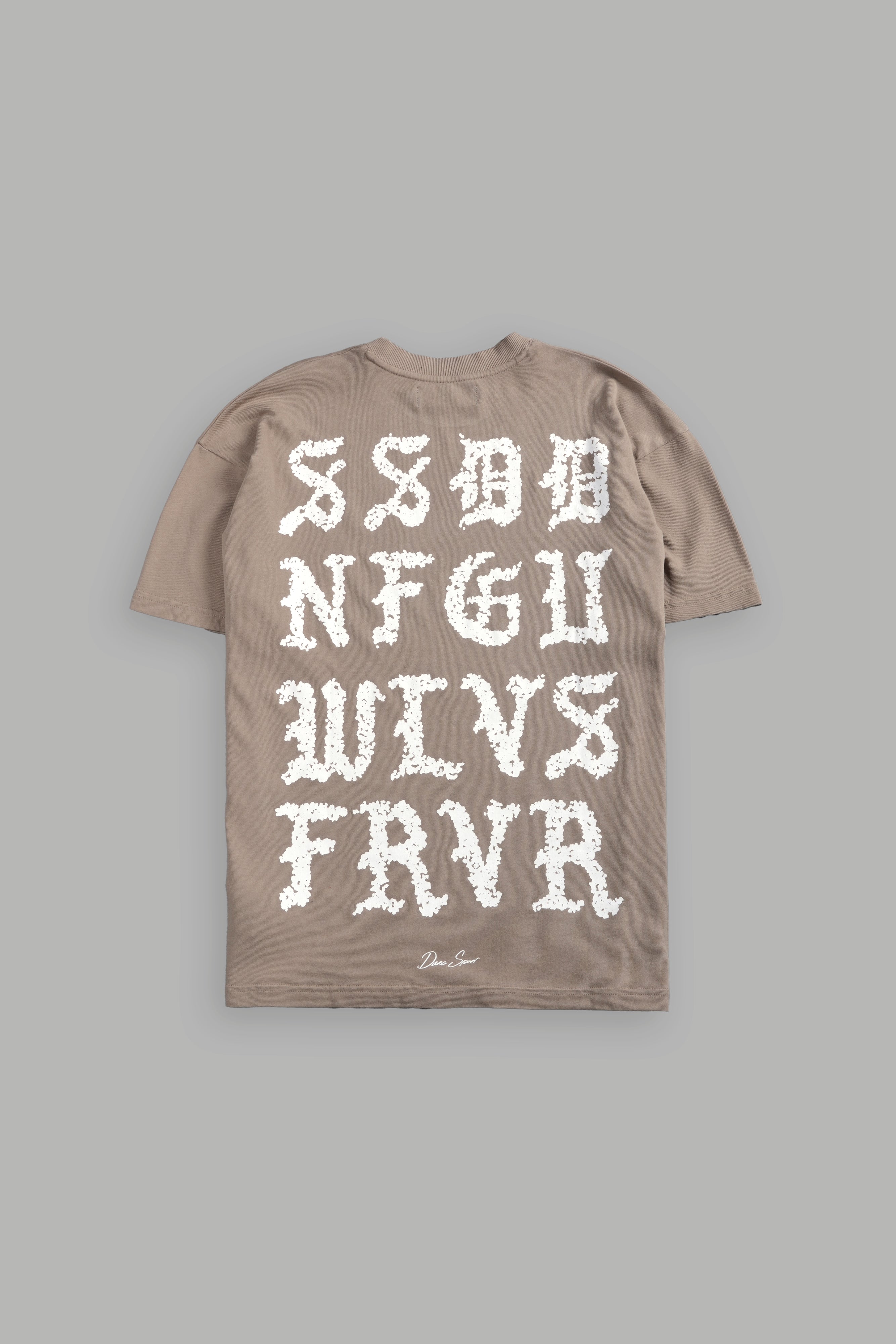 Stone Code "Pump Cover" Tee in Taupe — imagem 7