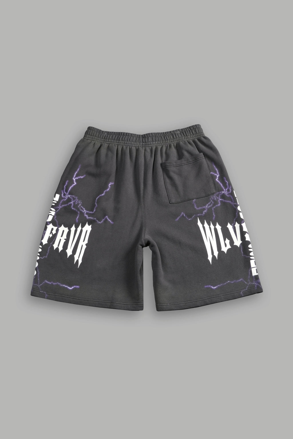 Iron Code Oversized Osiris Sweat Shorts in Wolf Gray Drift Wash — imagem 3