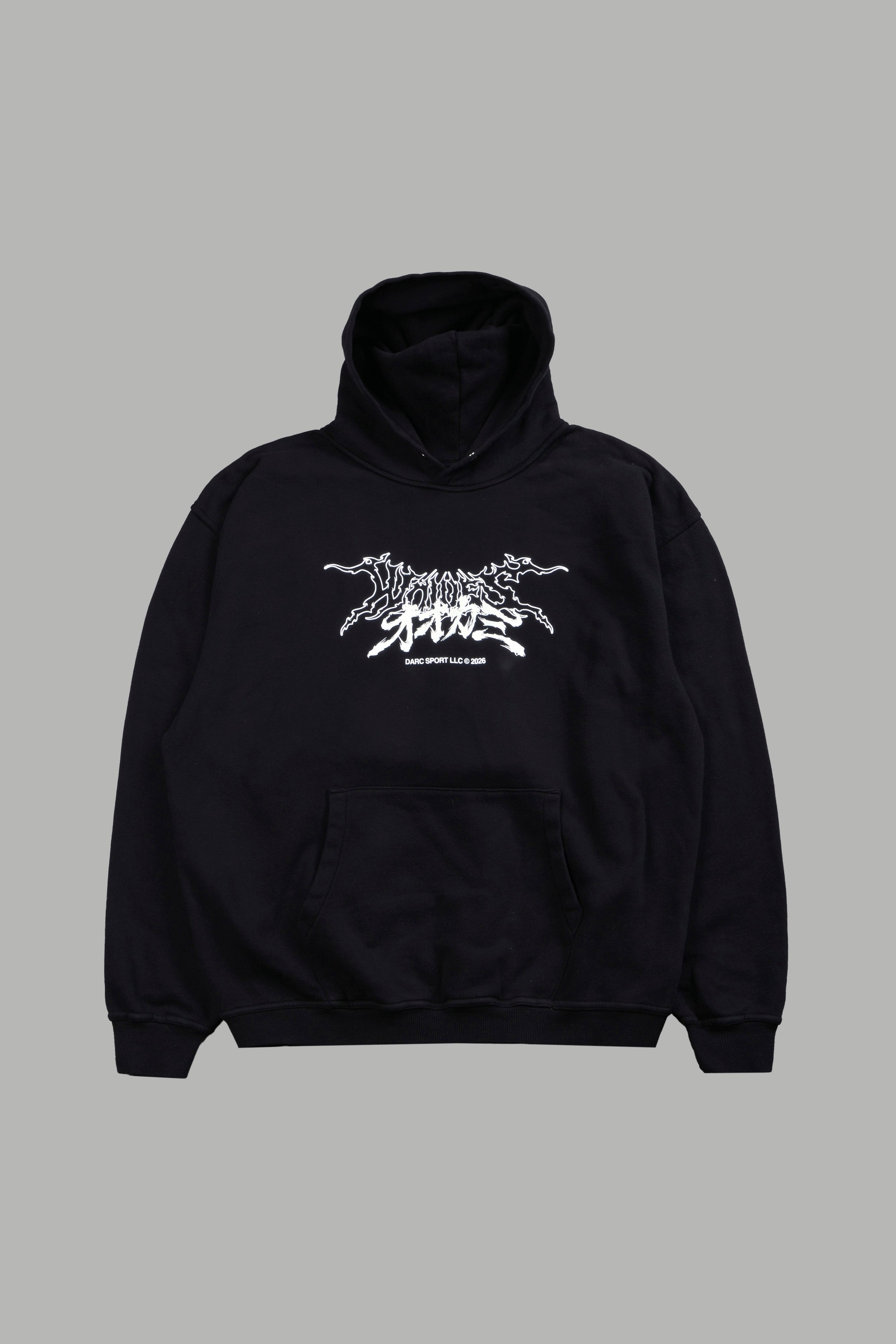 Samurai And The Wolf Pierce Hoodie in Black — imagem 2