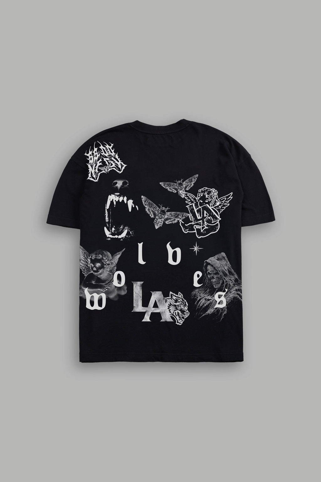 Homage to LA V2 Premium Oversized Tee in Black — imagem 1