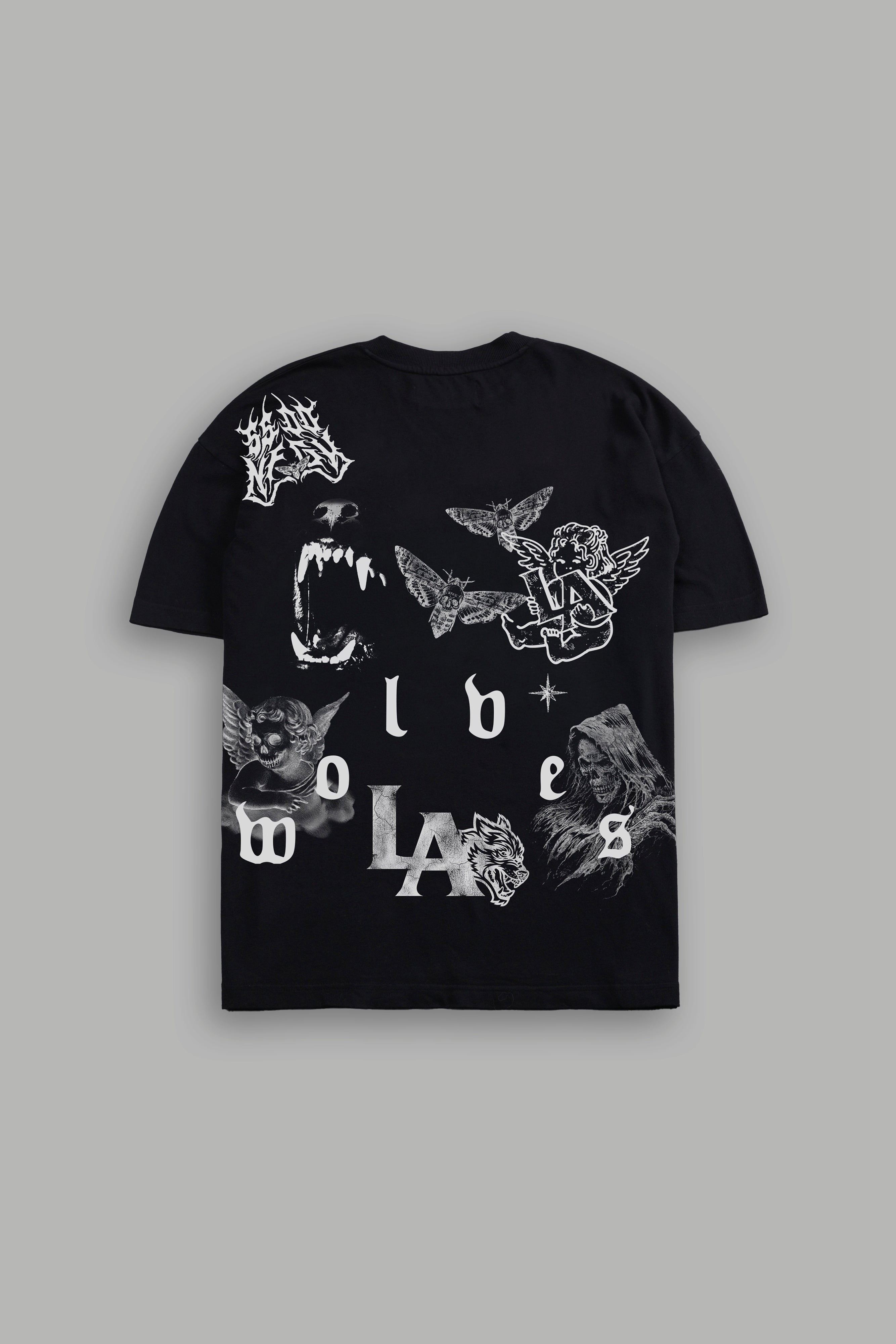 Homage to LA V2 Premium Oversized Tee in Black — imagem 1