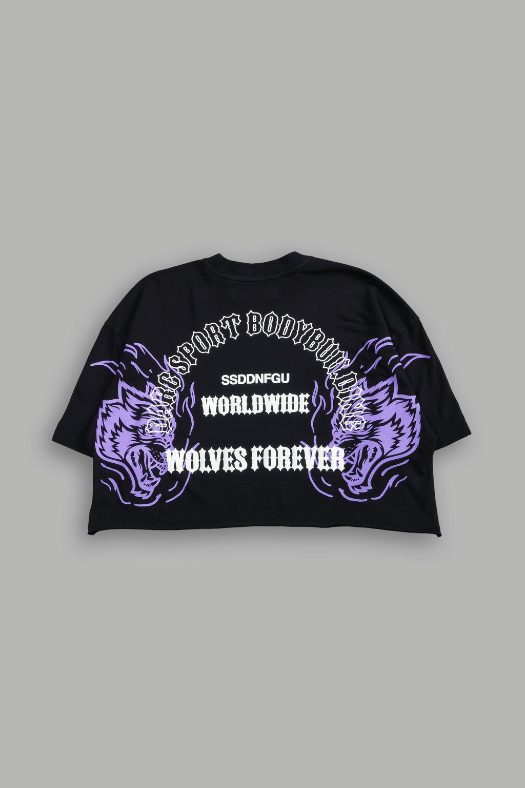 The One You Feed V2 "Premium" Oversized (Cropped) Tee in Black — imagem 4