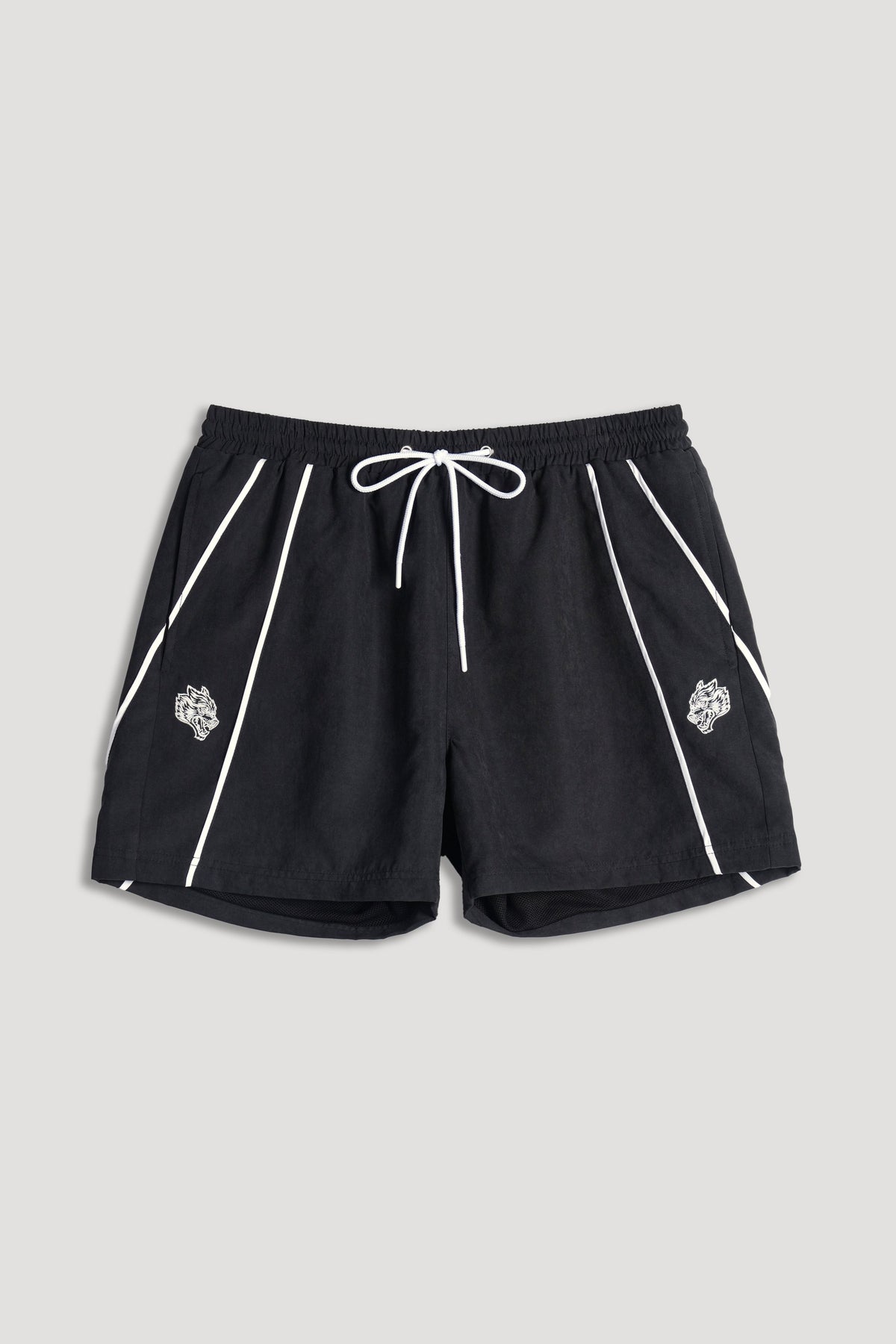 Dual Darby Track Shorts in Black — imagem 5