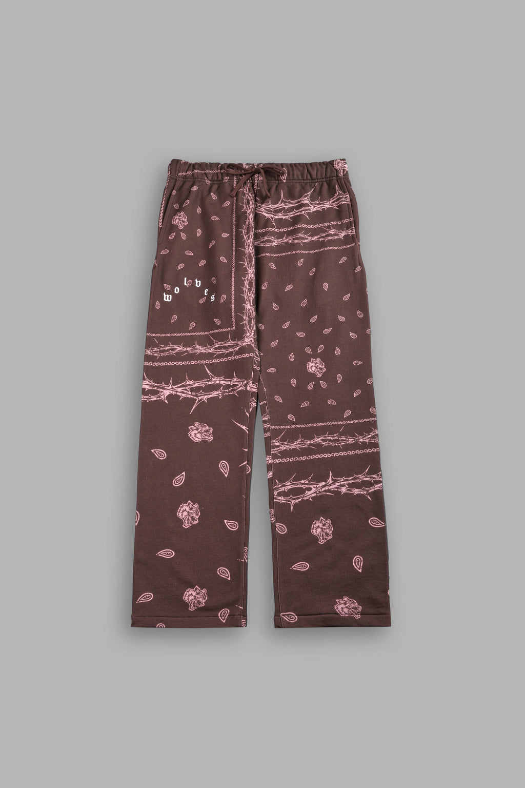 Wolves Pyramid Bigelow Sweat Pants in Desert Dust Thorn Paisley — imagem 1