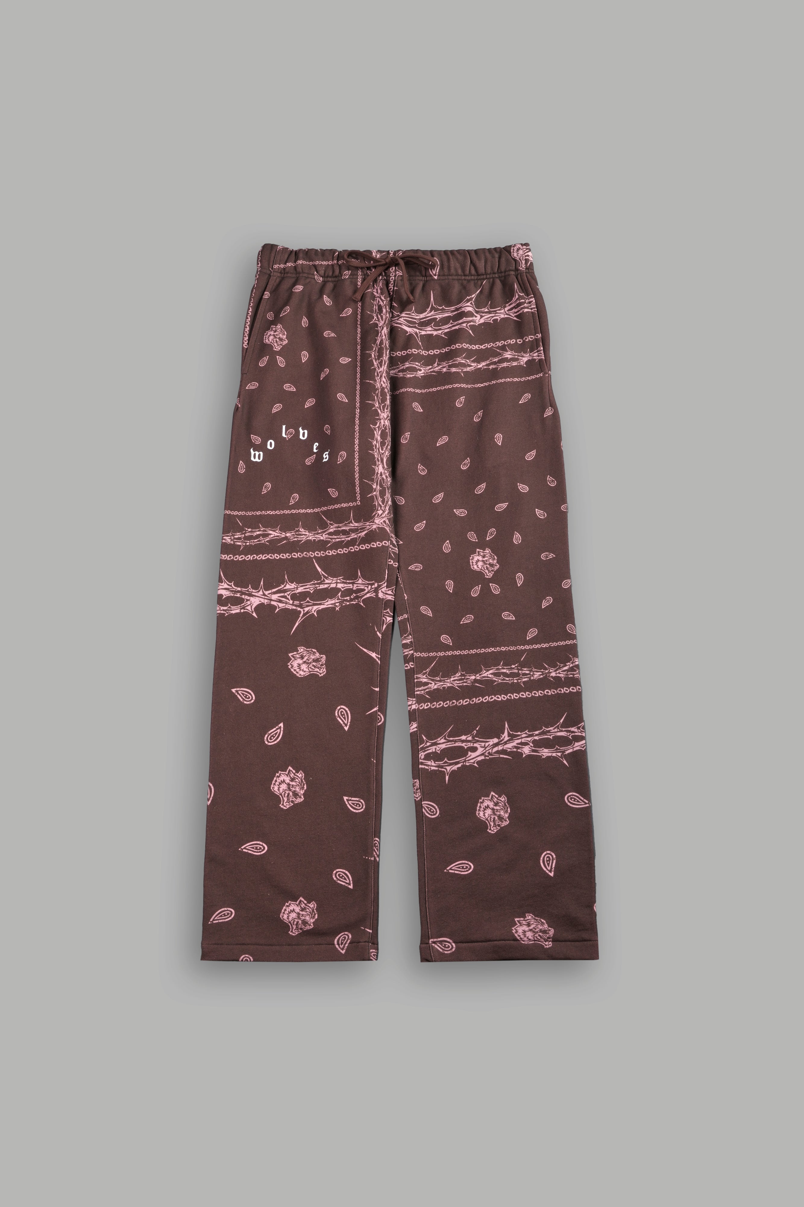 Wolves Pyramid Bigelow Sweat Pants in Desert Dust Thorn Paisley — imagem 1