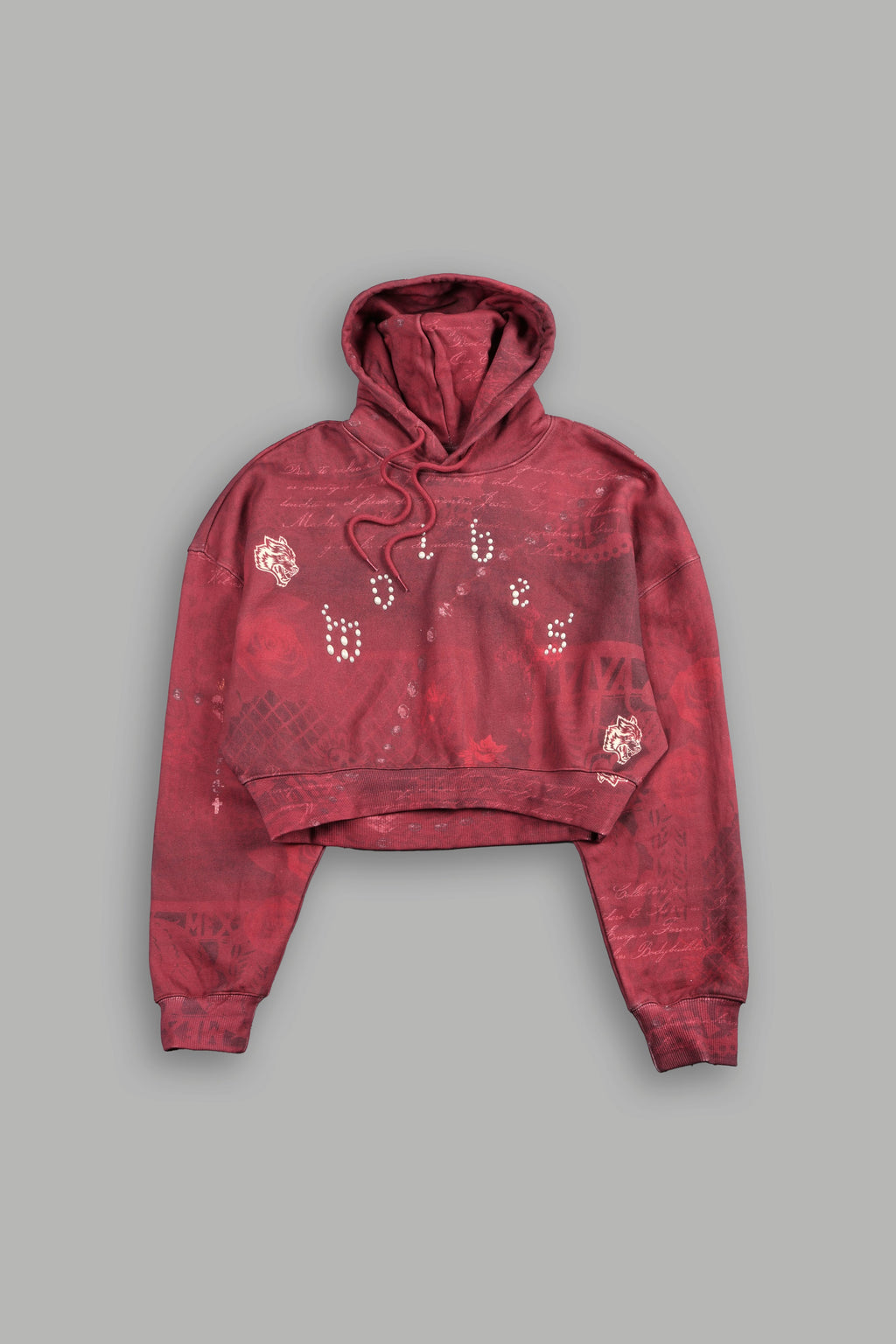 Wolves Pyramid Ava Hoodie In Rosas De Sangre
