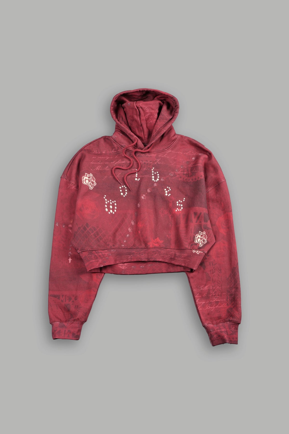 Wolves Pyramid Ava Hoodie In Rosas De Sangre
