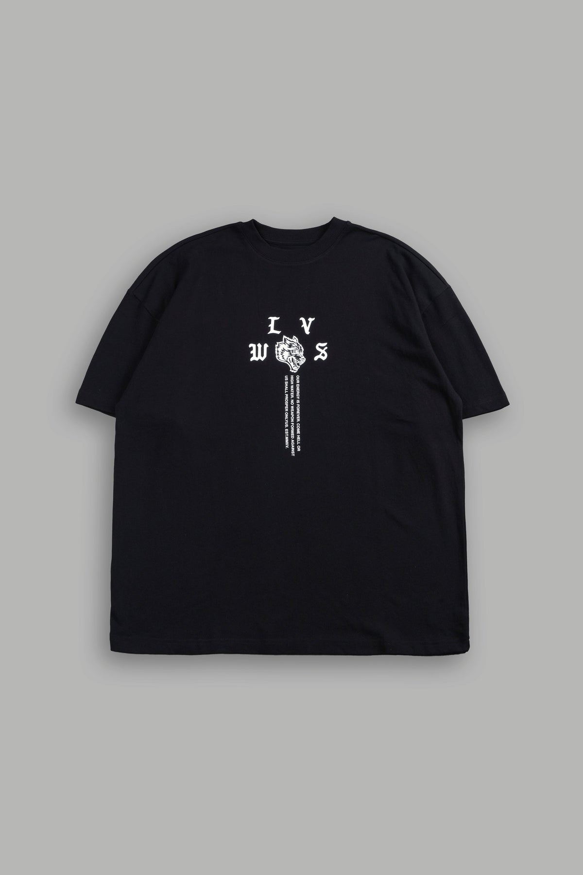 Dama De Las Rosas Premium Oversized Tee In Black