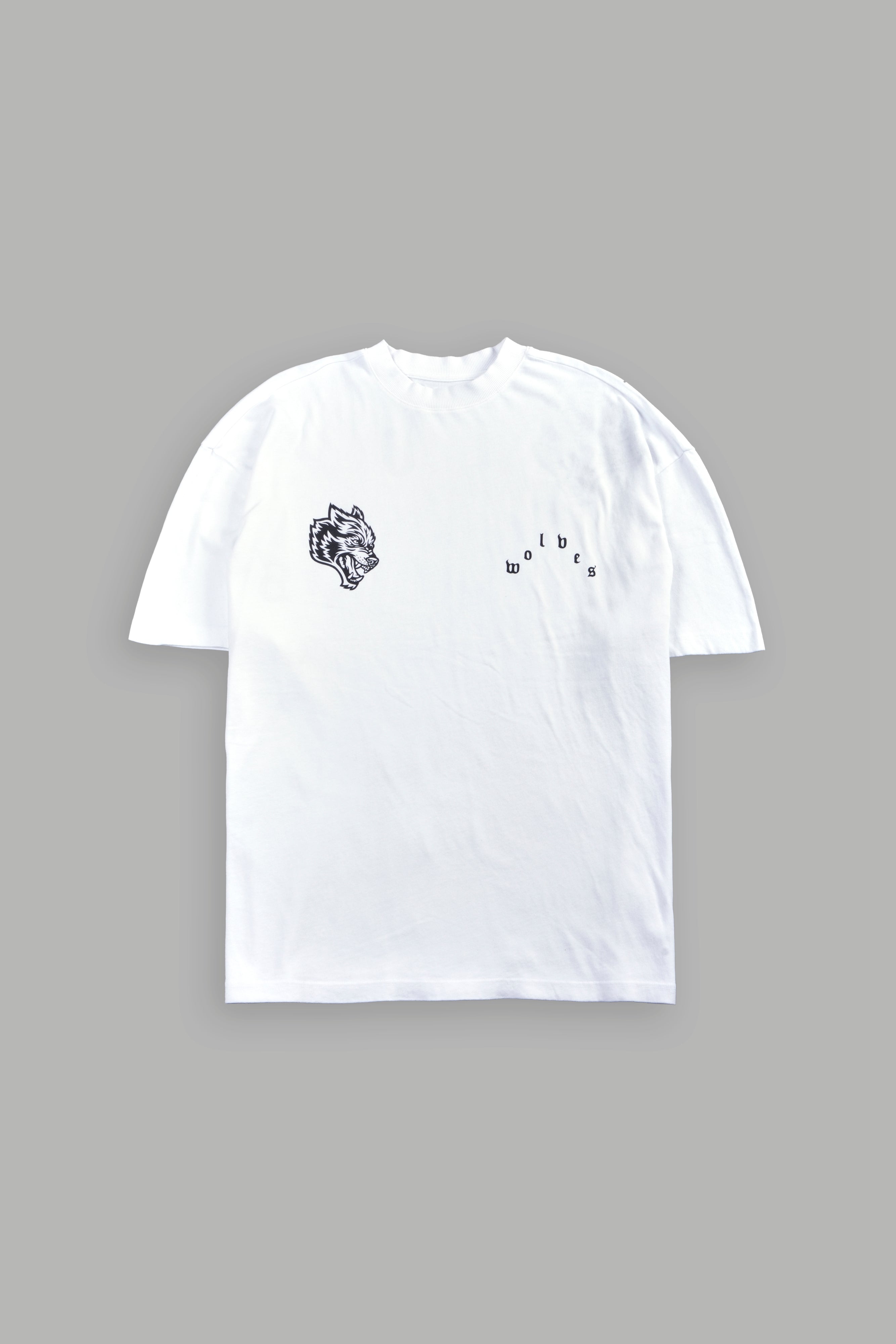 Shao Kahn Premium Oversized Tee in White — imagem 3