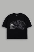 Wolf of the Flame Premium "Box Cut" Tee in Black — imagem 1