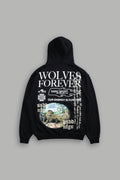 Three Wolves "Pierce" Hoodie in Black — imagem 1