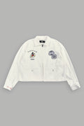 Mickey Pyramid Redford Shirt Jacket in Cream