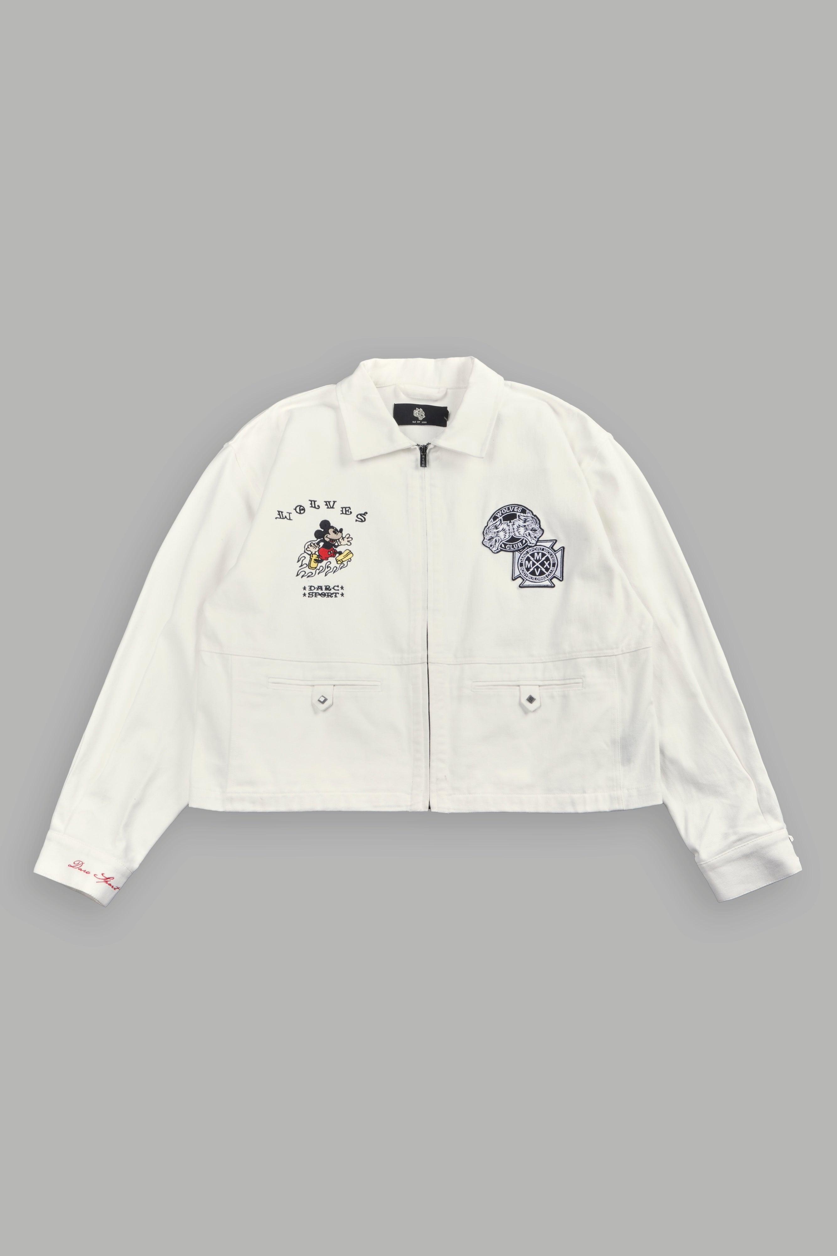 Mickey Pyramid Redford Shirt Jacket in Cream