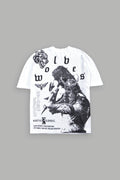 Shao Kahn Premium Oversized Tee in White — imagem 1