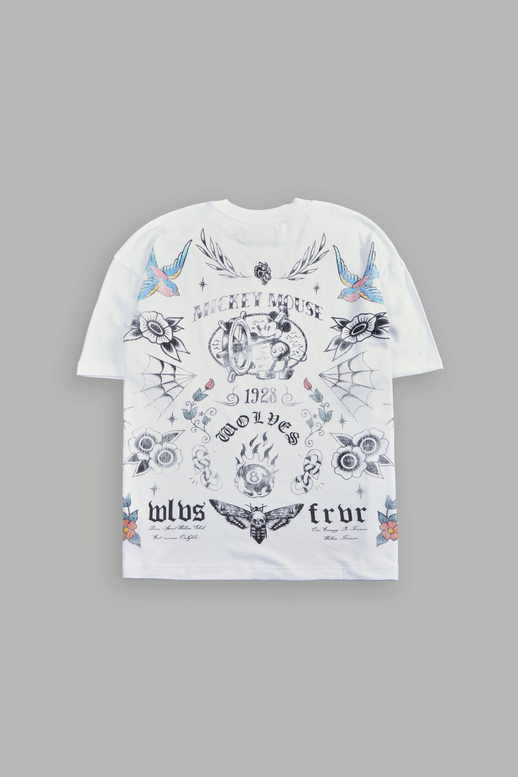 Sailor Wolves Premium Oversized Tee in White
