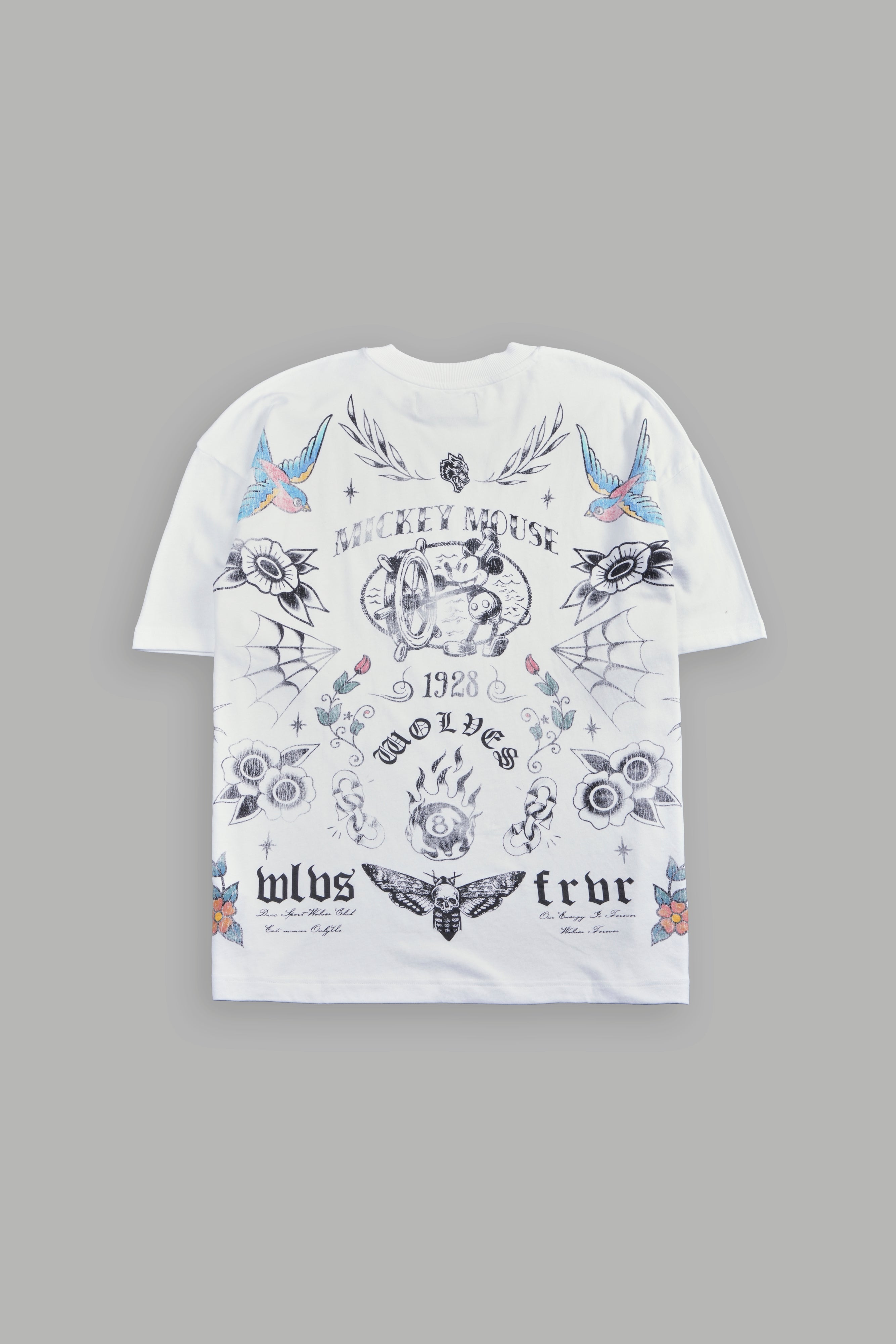 Sailor Wolves Premium Oversized Tee in White