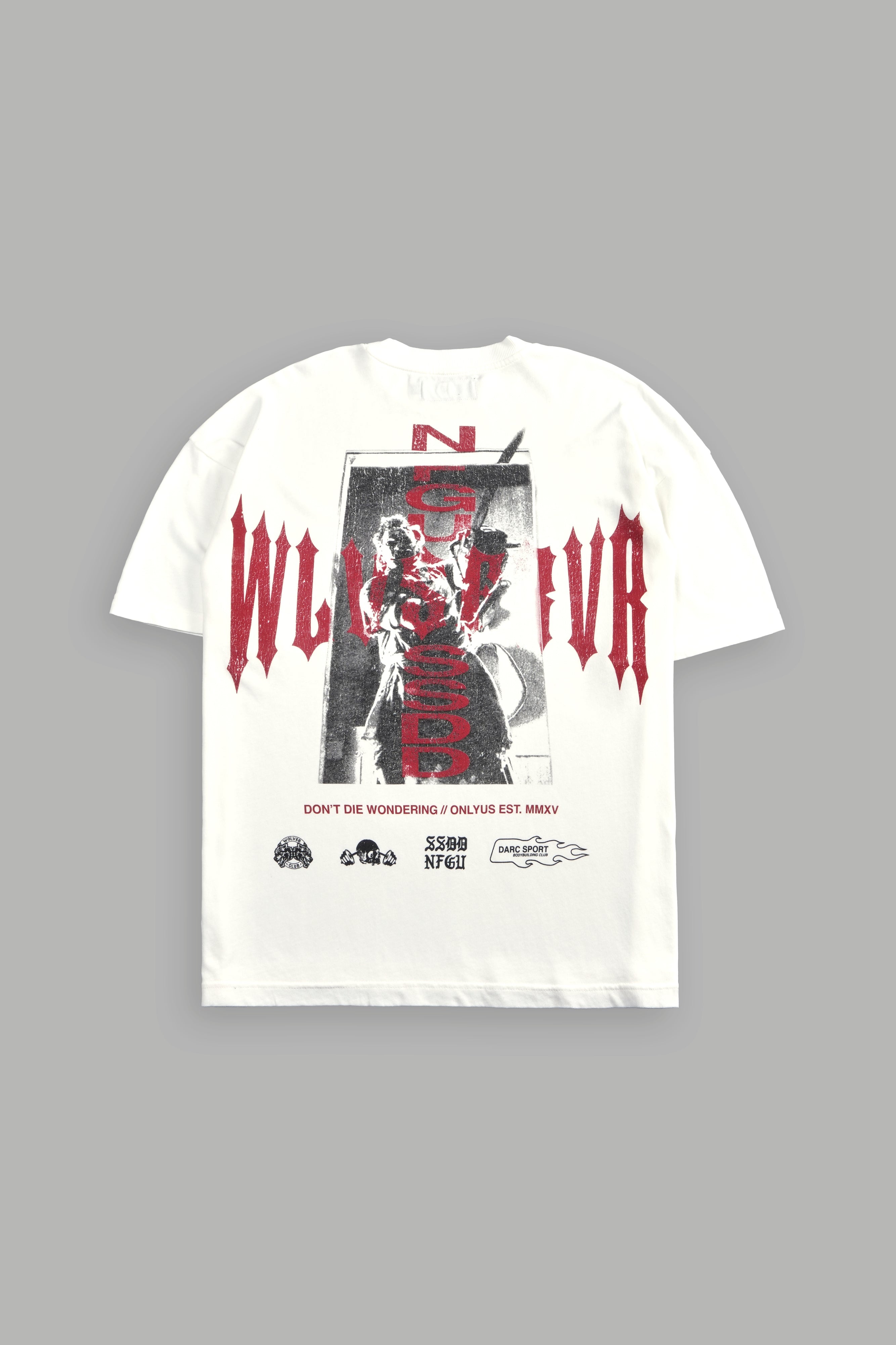 Born Darc "Premium" Oversized Tee in Cream — imagem 1